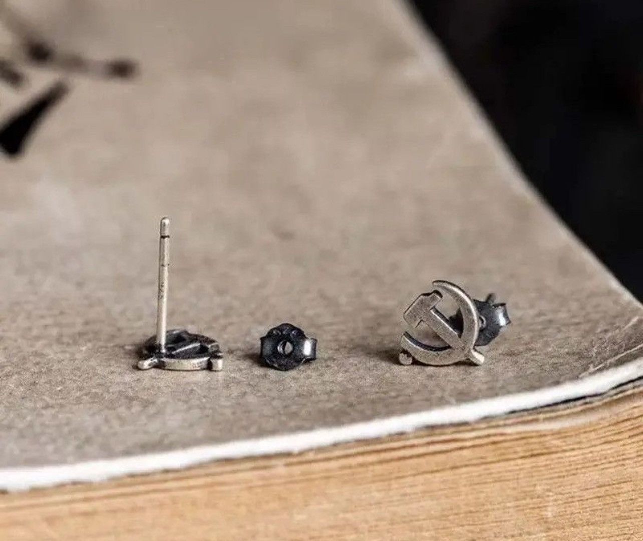 Japanese Brand × Jewelry × Vintage Sickle Hammer Earrings Size ONE SIZE - 3 Thumbnail