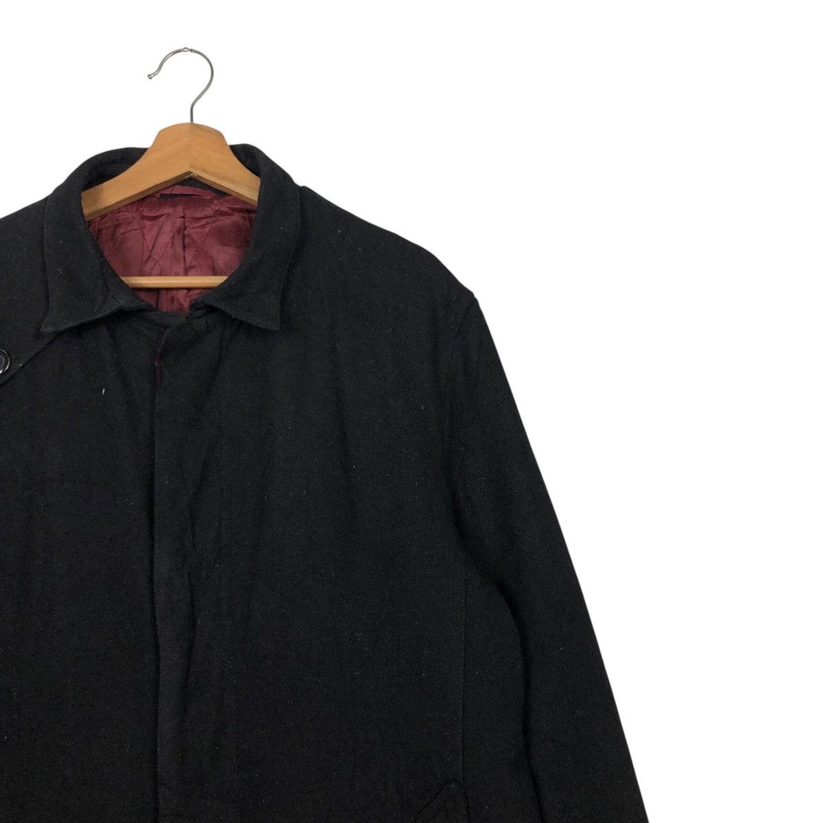 Japanese Brand 📌Vintage Wool Long Jacket D'Homme A Homme Rich Black Size US L / EU 52-54 / 3 - 8 Thumbnail