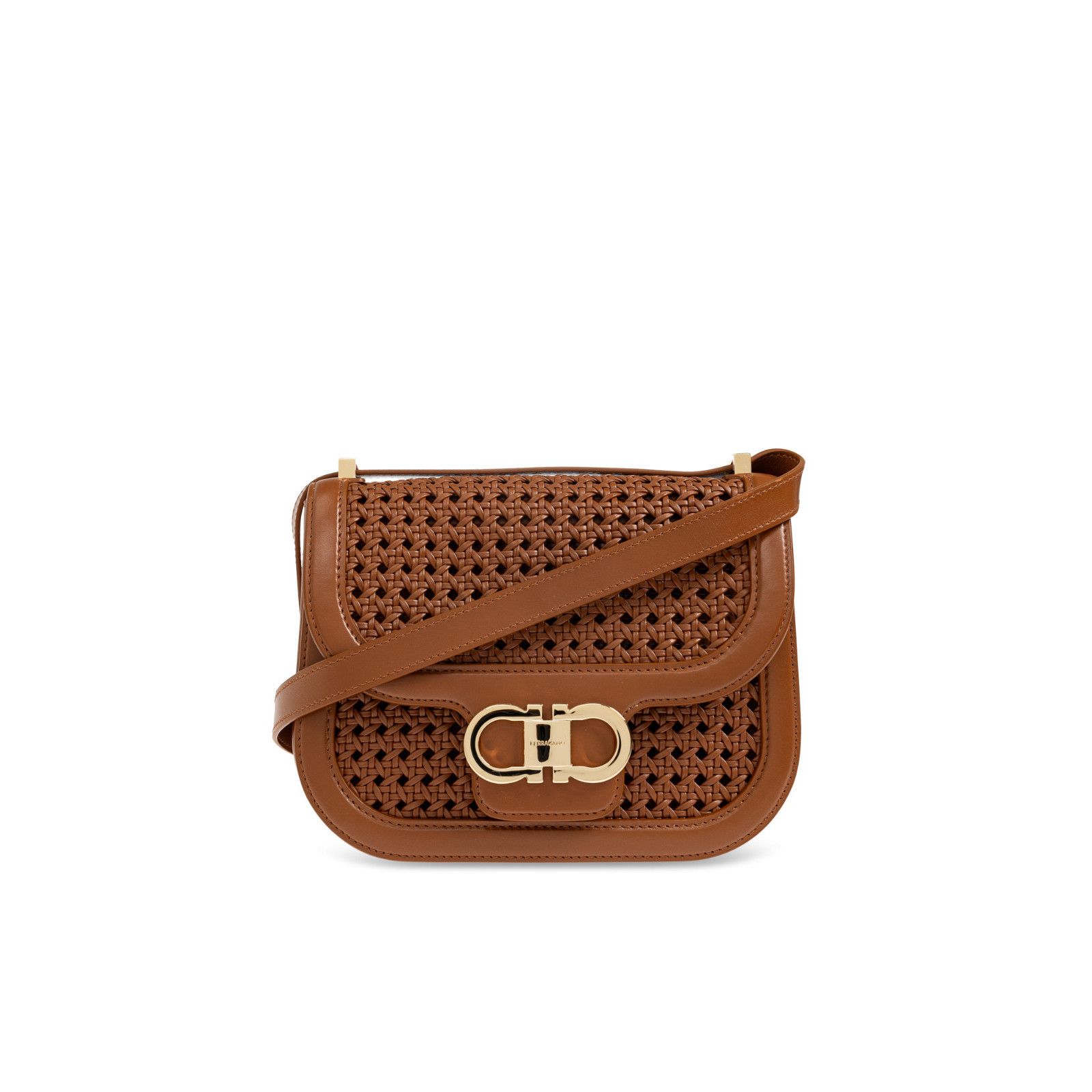 Salvatore Ferragamo FERRAGAMO Double Gancini Naturale Shoulder Bag New & Authent Size ONE SIZE - 1 Thumbnail