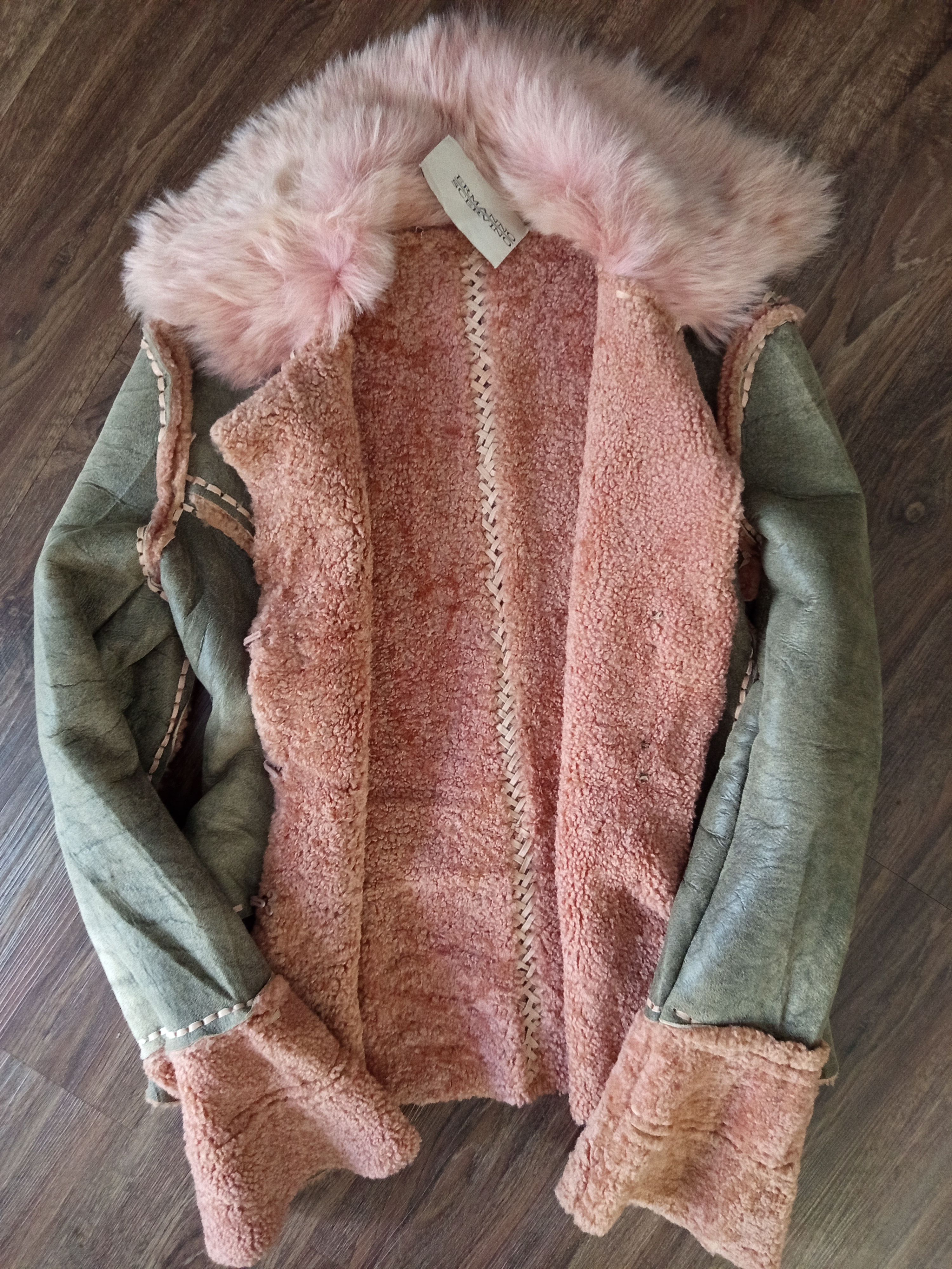 Ermanno Scervino Y2K Ermanno Scervino Shearling Fur Collar Leather Jacket Size M / US 6-8 / IT 42-44 - 6 Thumbnail