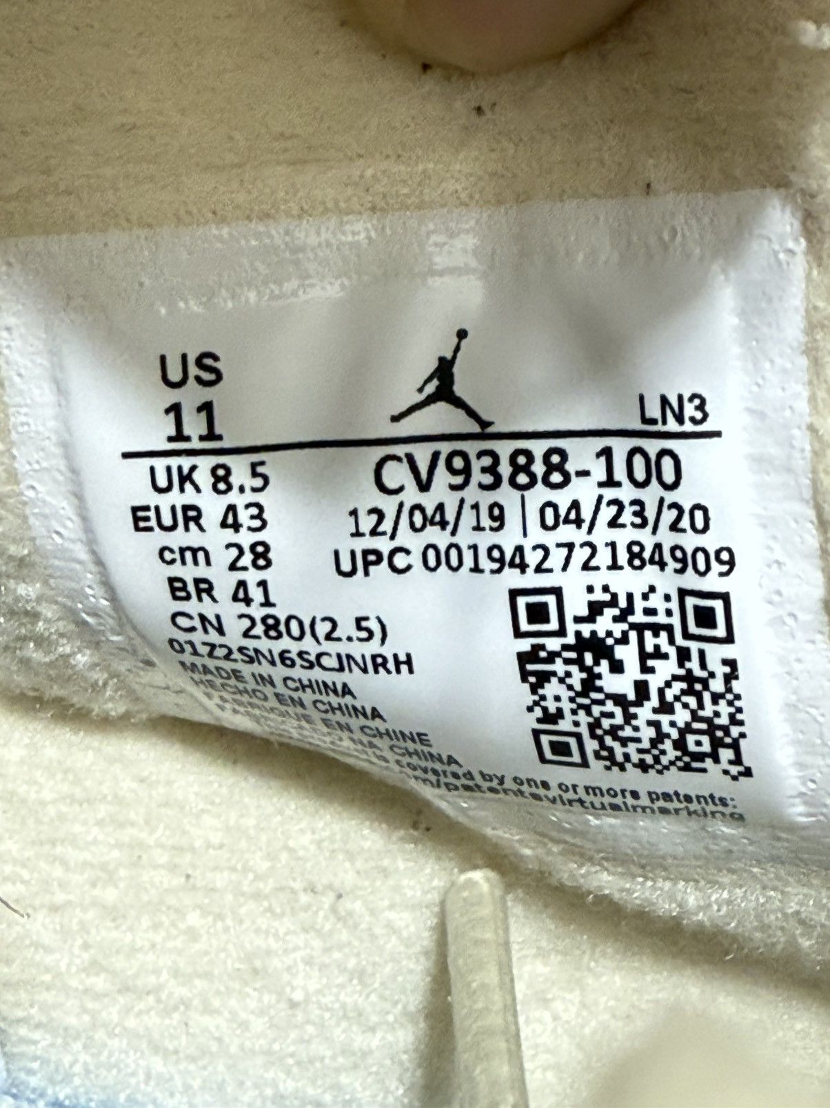 Jordan Brand × Off-White Off-White Air Jordan 4 Sail Size 11W Size US 11 / EU 44 - 8 Thumbnail