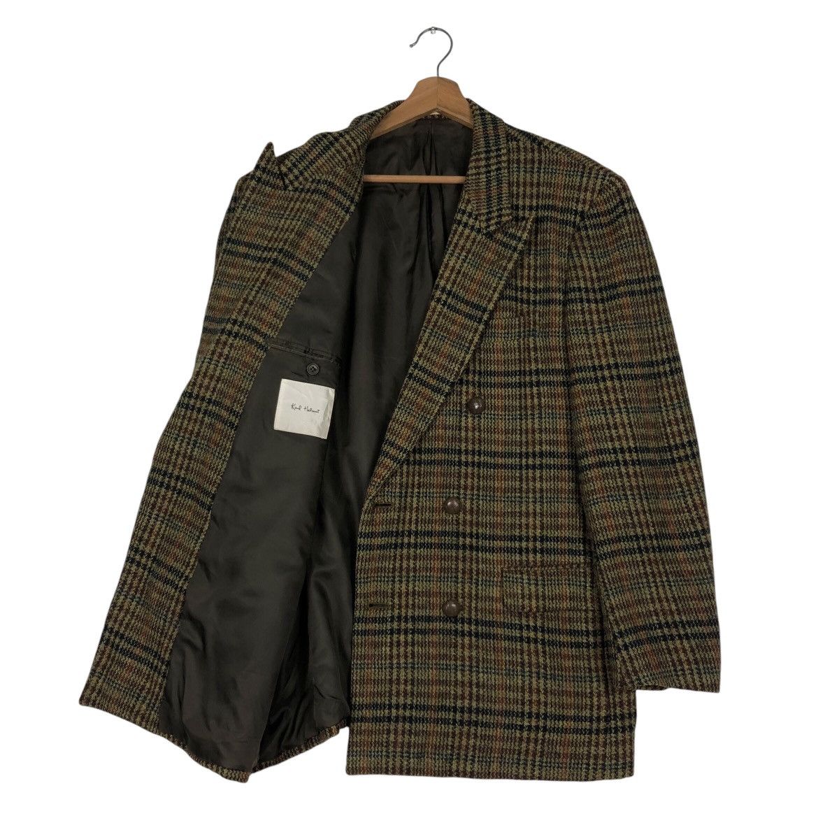 Japanese Brand 📌Vintage Wool Coats Jacket Karl Helmut Tartan Design Size US M / EU 48-50 / 2 - 12 Thumbnail