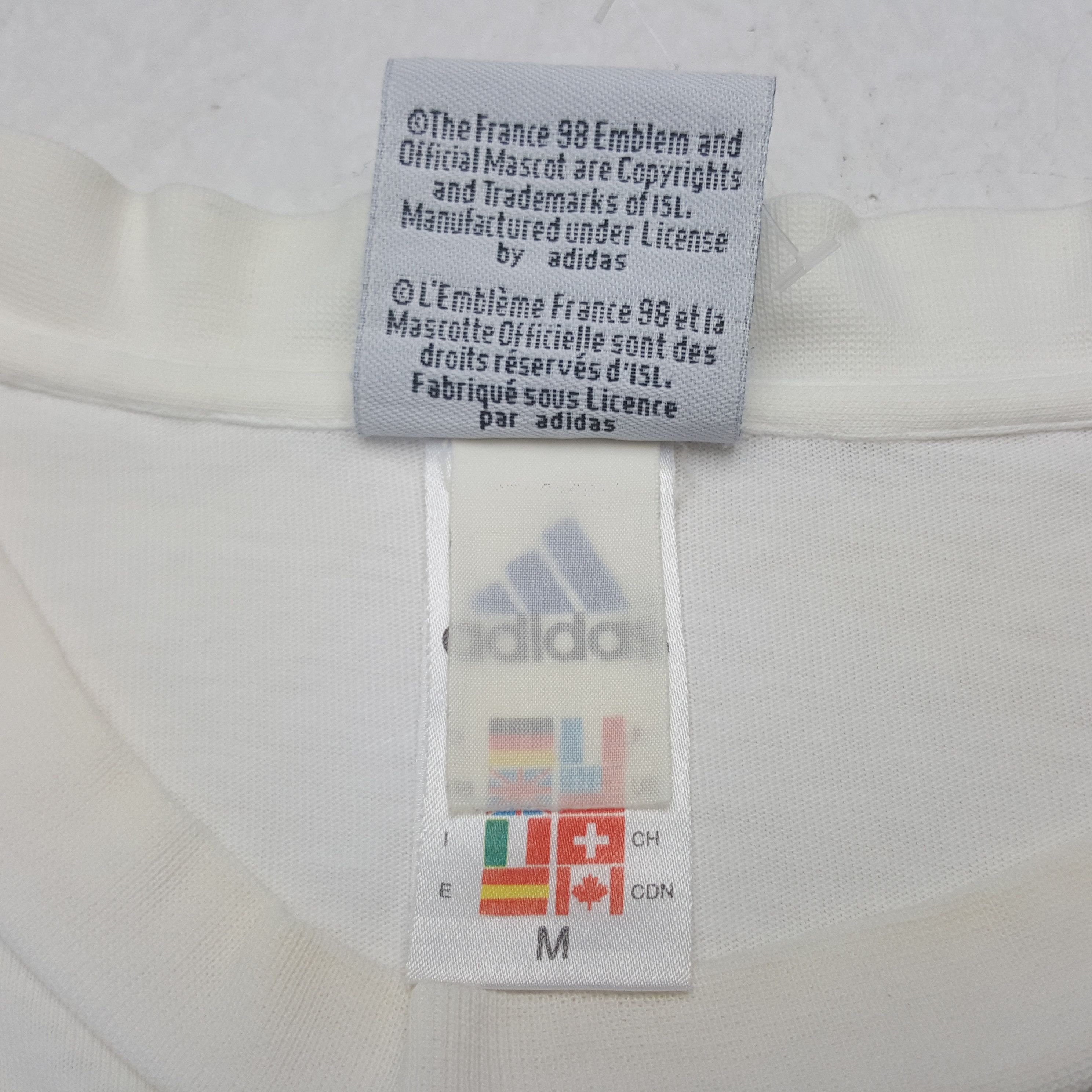 Adidas × Vintage Vintage Adidas 98 France Michel Plantini Sportwear T-shirt Size US M / EU 48-50 / 2 - 7 Thumbnail