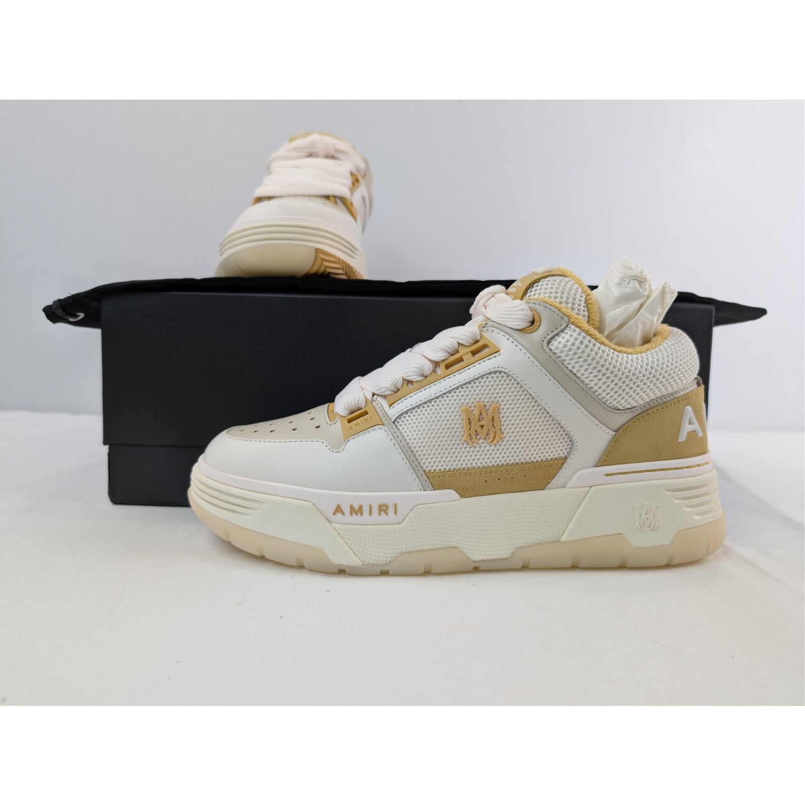 Amiri o1rshd1 Q:2 / MA-1 Low-Top Sneakers in Champagne Size US 10 / EU 43 - 21 Thumbnail