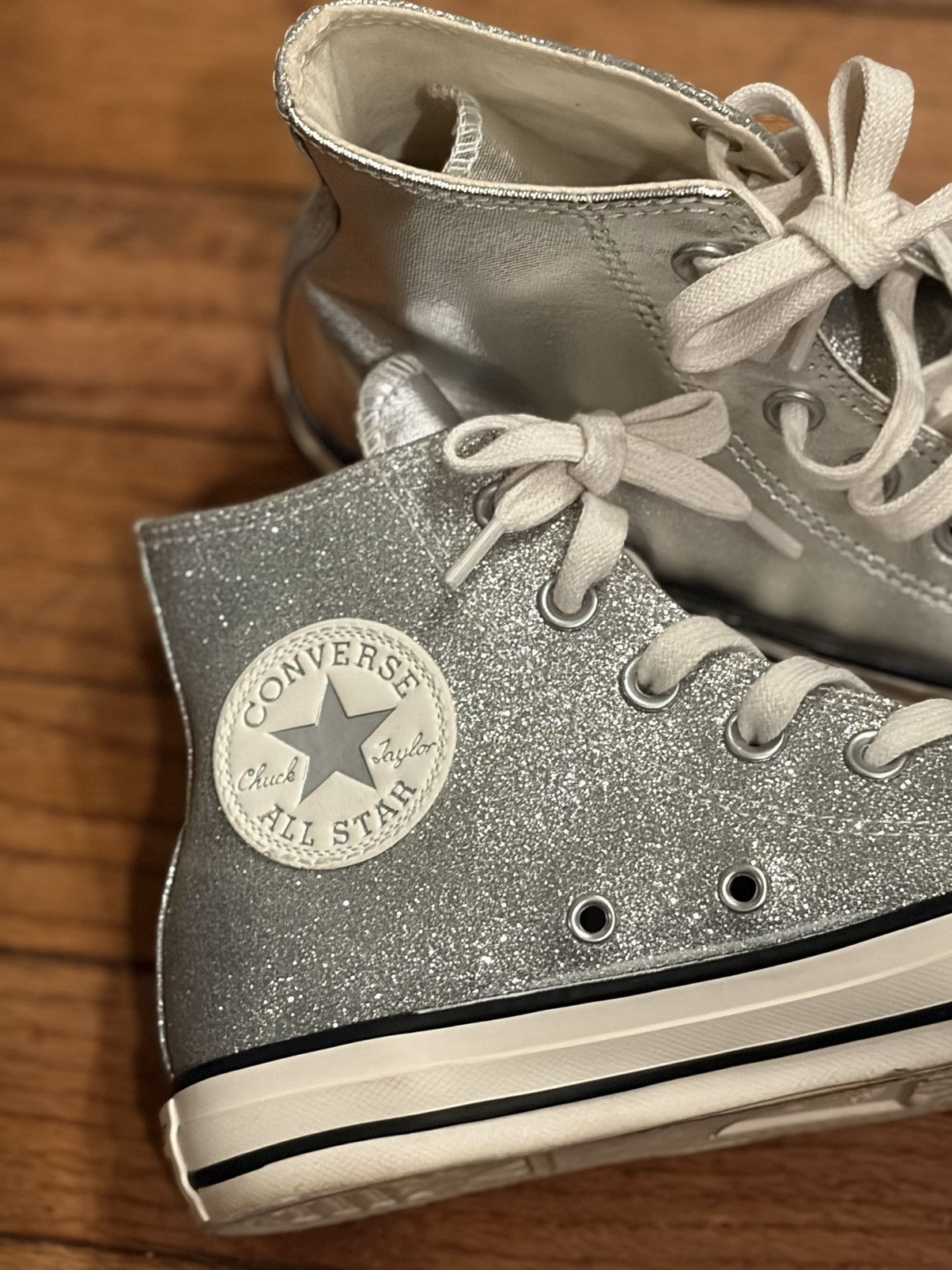 Converse Converse Womens Size 7 CTAS Shiny Metal Hi Size US 7 / IT 37 - 7 Thumbnail