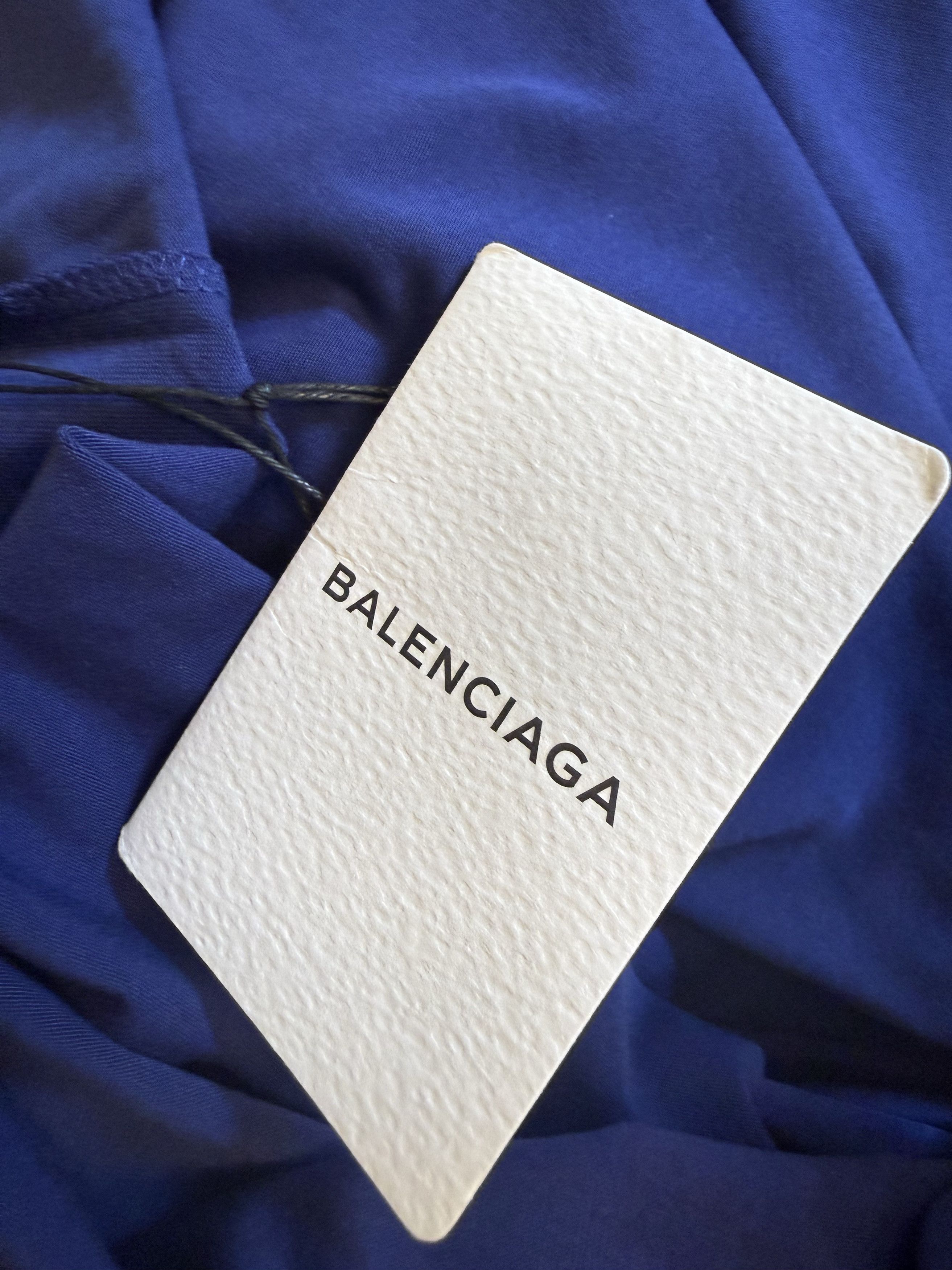 Balenciaga 2017 campaign logo t-shirt blue oversized Bernie TEE Size US XL / EU 56 / 4 - 8 Thumbnail
