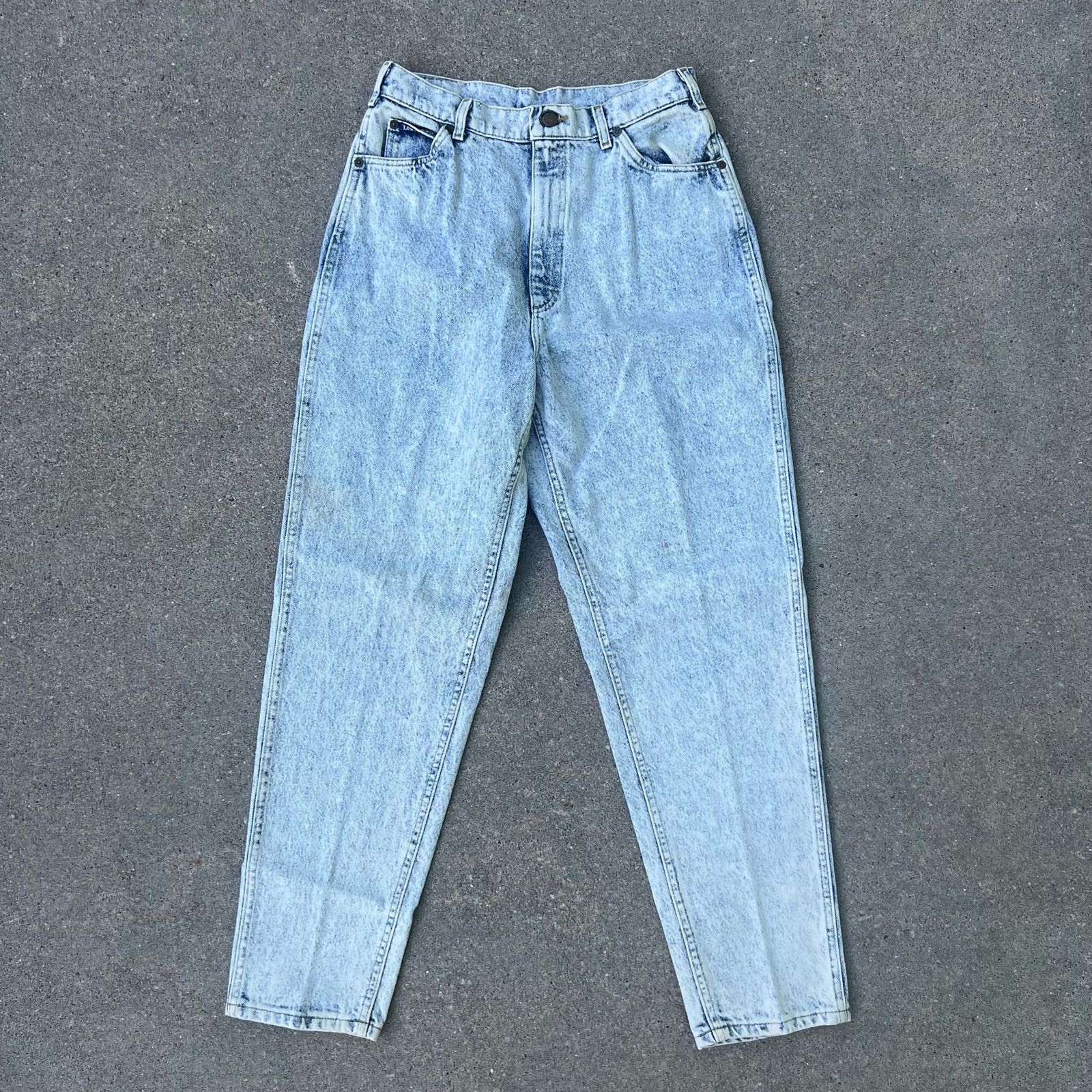 Lee Vintage 80s Lee riders high-rise acid wash jeans 28" WAIST Size 28" / US 6 / IT 42 - 1 Thumbnail