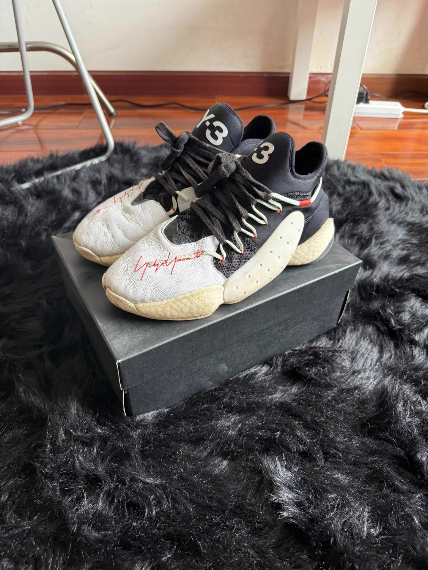 Adidas ADIDAS Y-3 BYW Bball basketball shoes Q17 Size US 8.5 / EU 41-42 - 1 Thumbnail