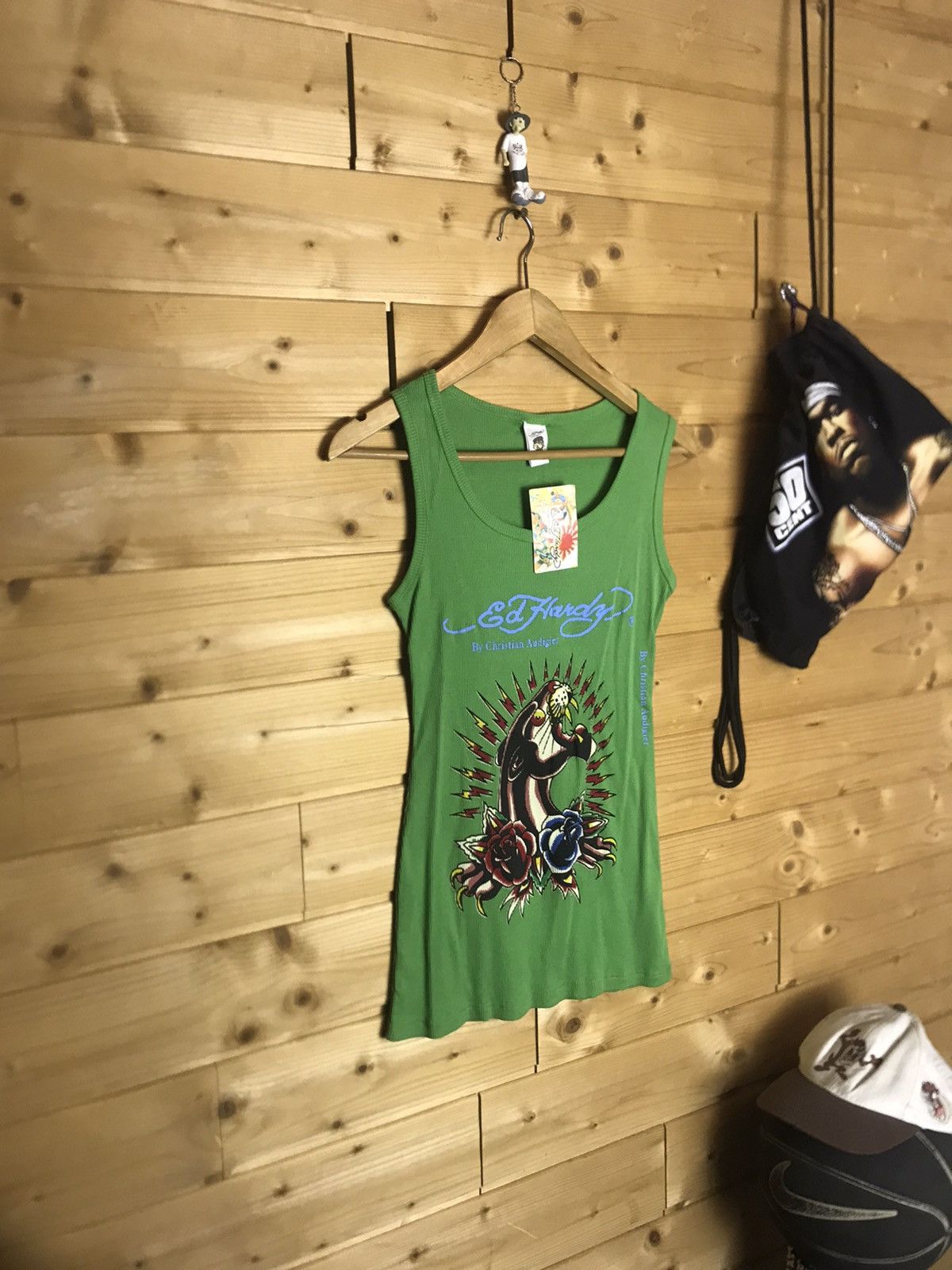 Ed Hardy stretch shirt with tag