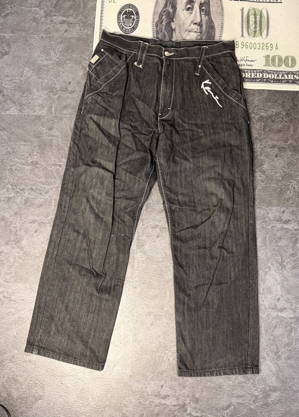 Karl Kani Vintage Karl Kani jeans,sk8 streetwear y2k japan style Size US 38 / EU 54 - 9 Thumbnail