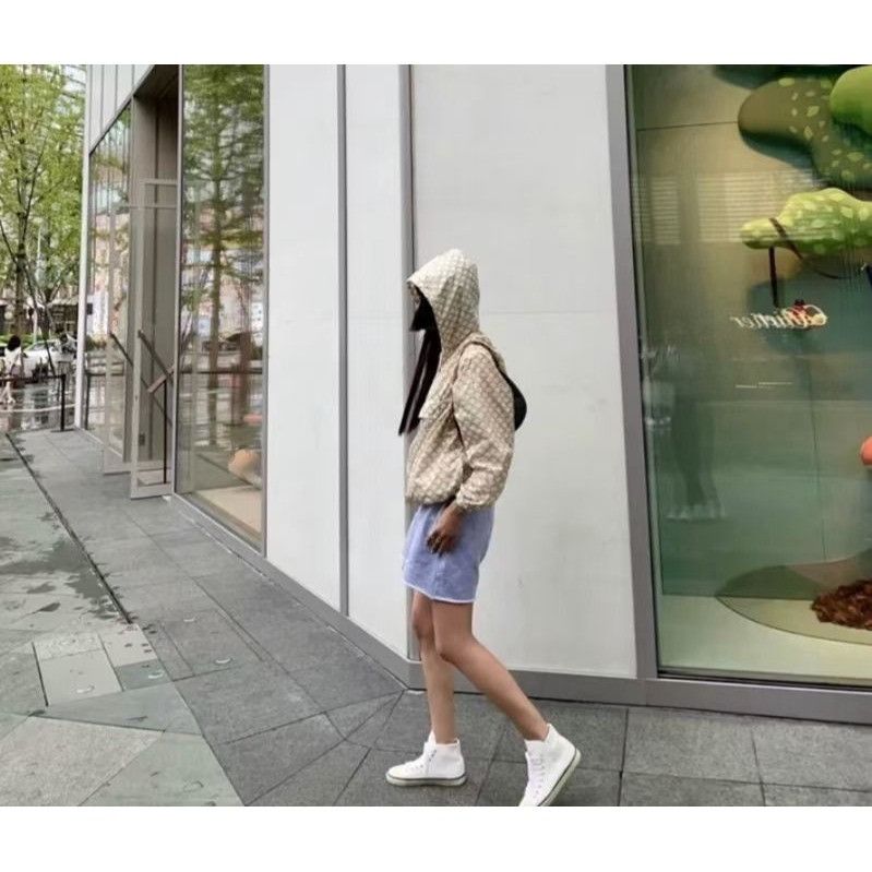 Celine Celine Beige & Gold Triomphe Monogram Hooded Jacket Size S / US 4 / IT 40 - 8 Thumbnail