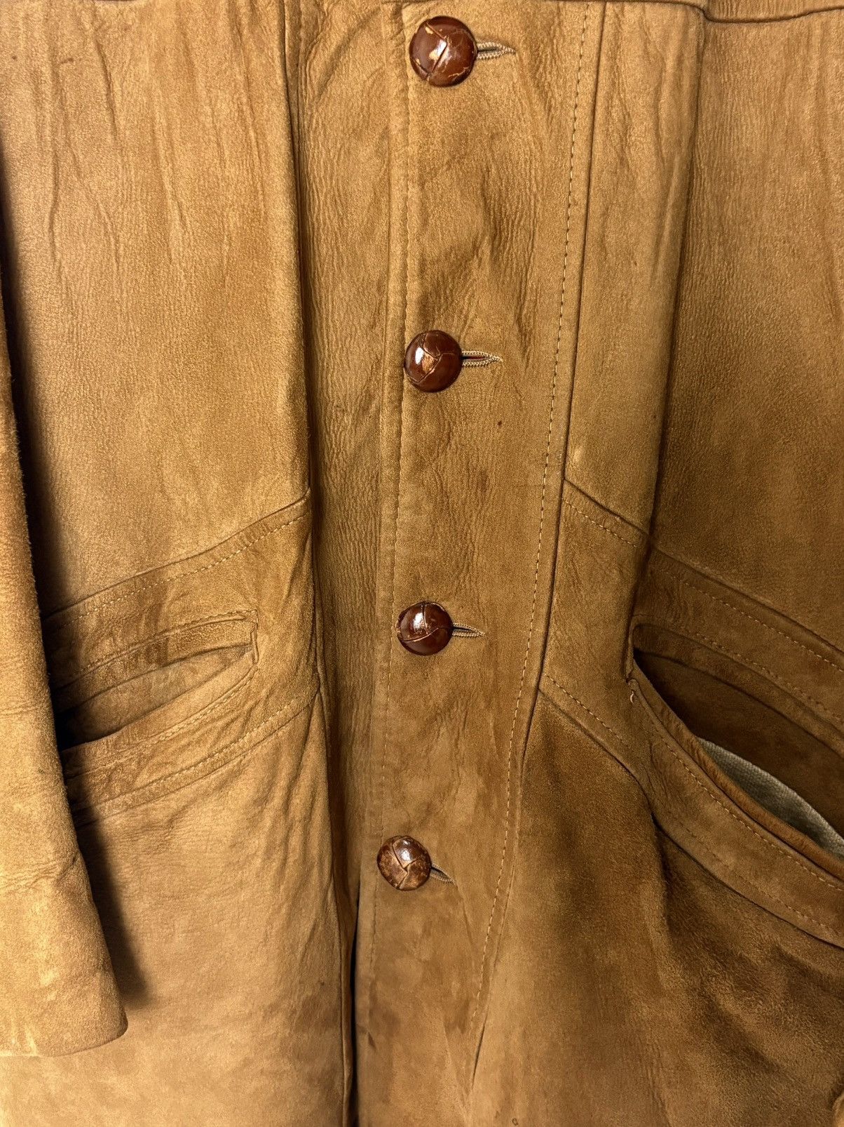 Genuine Leather Amalgamation Suede Leather Western Coat Size US L / EU 52-54 / 3 - 5 Thumbnail