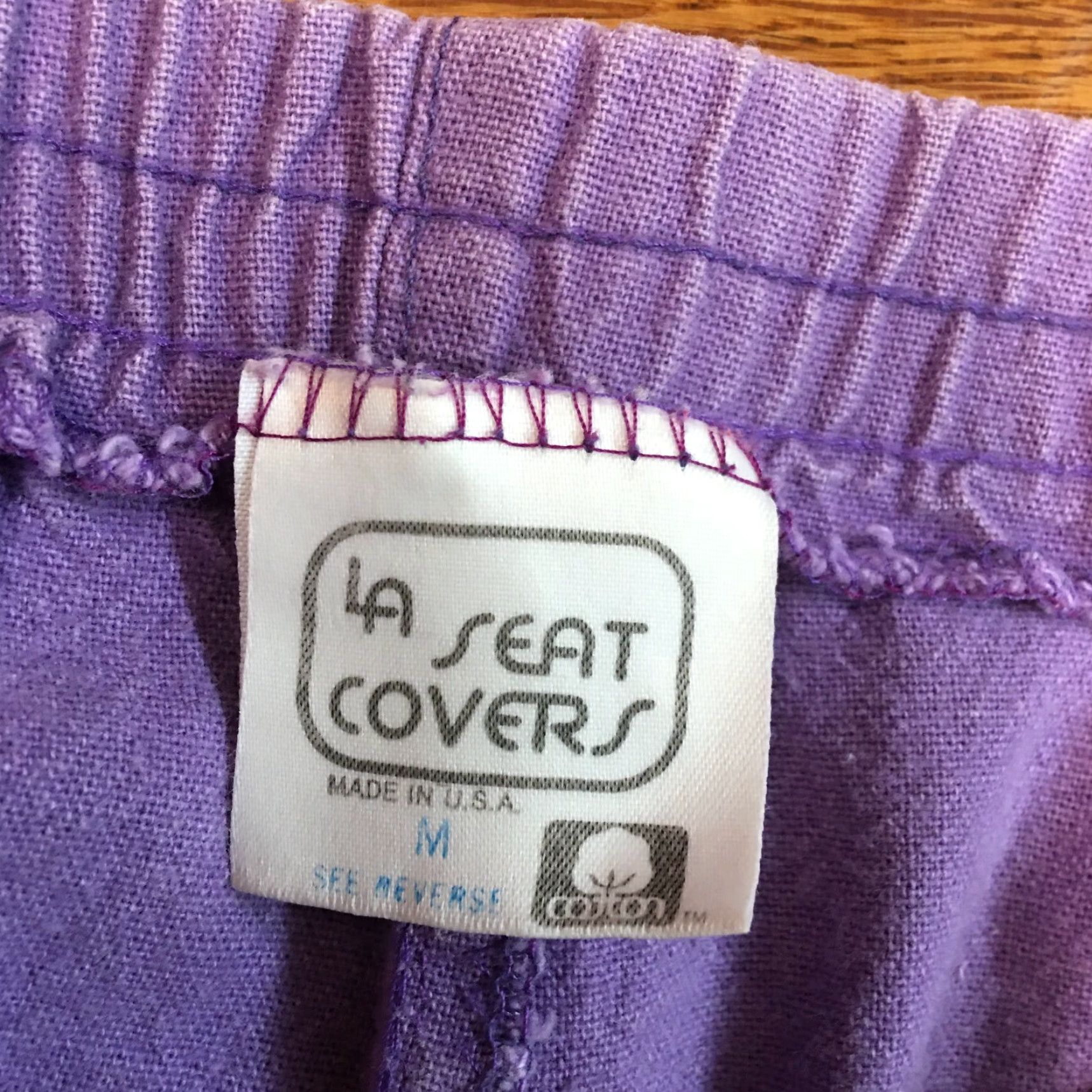 Vintage LA Seat Covers Women's Cargo Pants Regular High Rise Wide-Leg Purple Size M Casual Size 32" / US 10 / IT 46 - 6 Thumbnail
