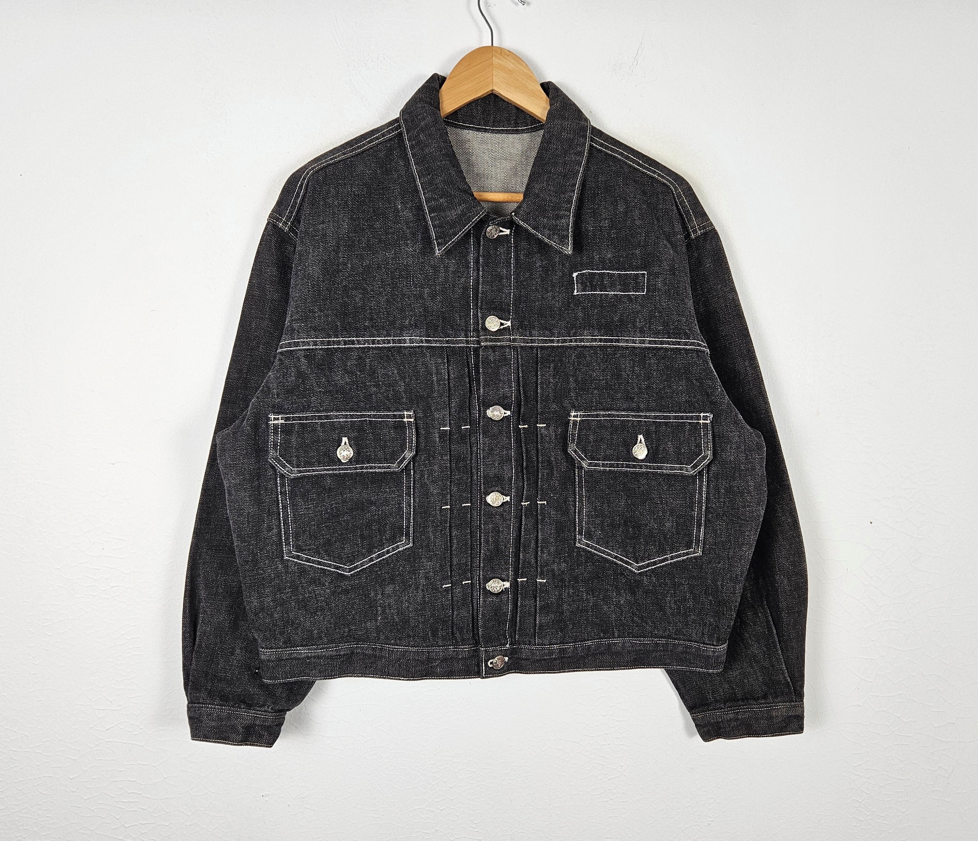 Japanese Brand Milkboy Denim Jeans designer Jacket Size US XL / EU 56 / 4 - 2 Thumbnail