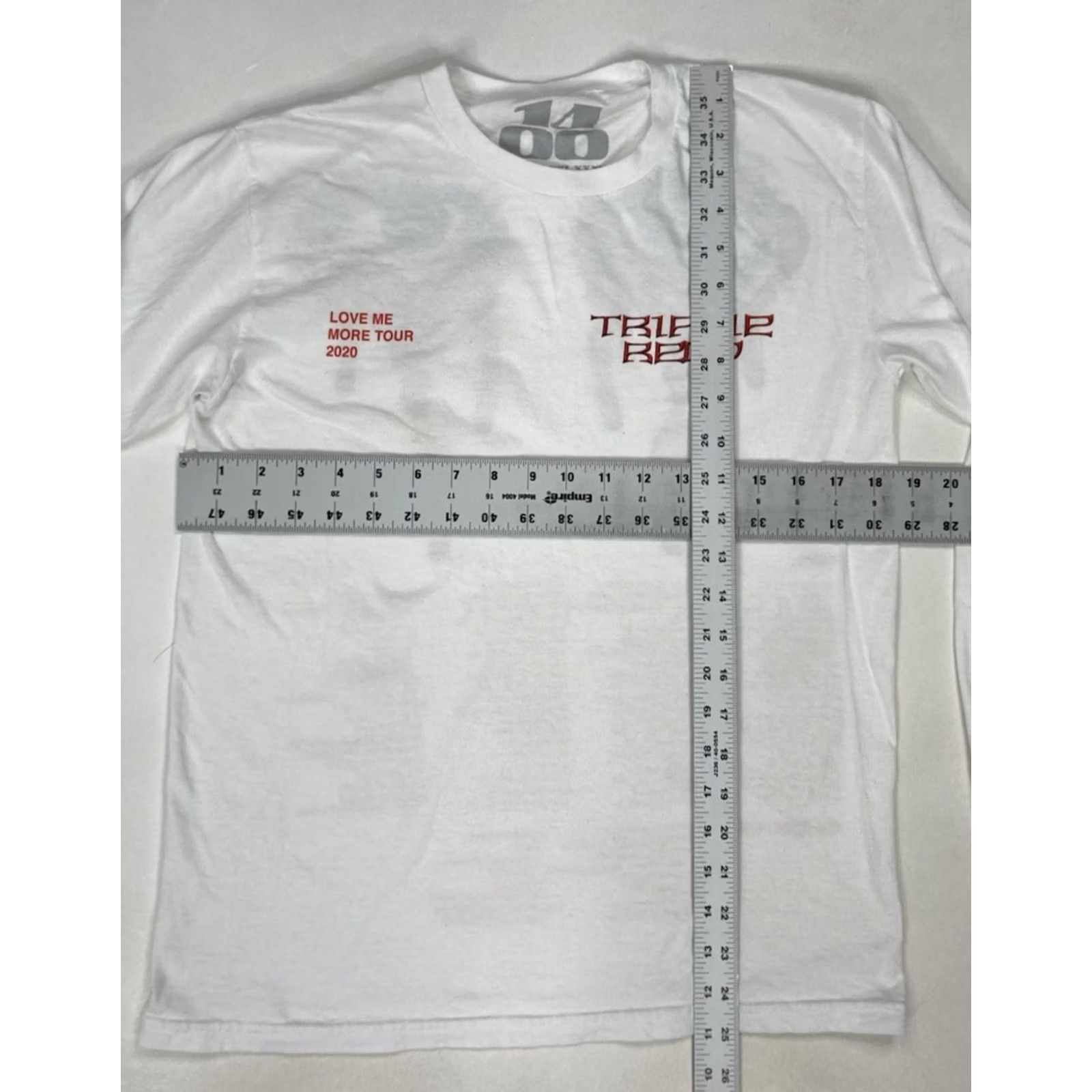 Vintage Trippie Redd Love Me More Tour 2020 T-shirt Women Medium White Long Sleeve Music Shirt Size M / US 6-8 / IT 42-44 - 6 Thumbnail