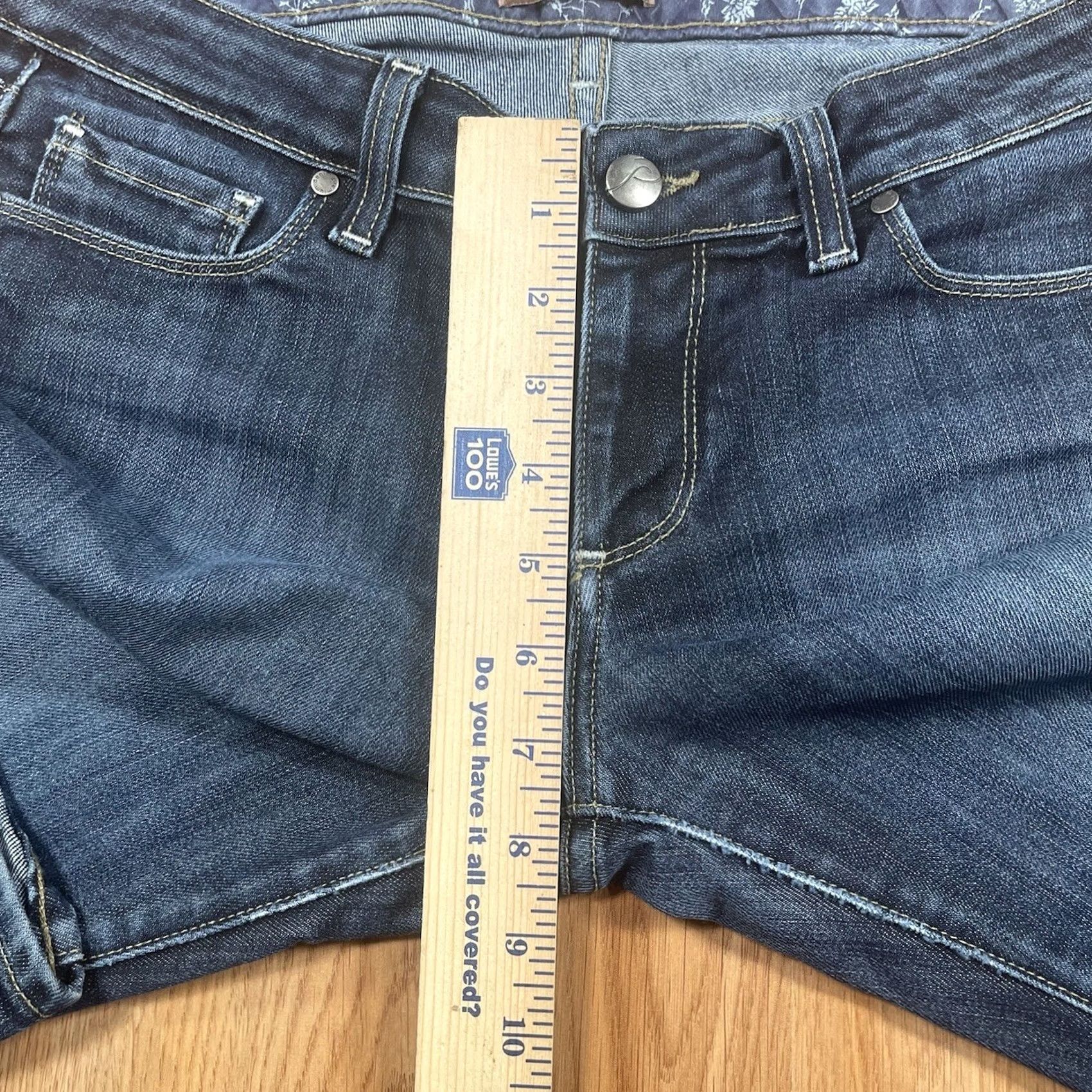 Paige Paige Hollywood Hills Classic Rise Boot Cut Blue Premium Denim Jeans Womens 29 Blue Jeans Womens 29 Paige Hollywood Hills Boot Cut Denim 29 White Size 29" - 4 Thumbnail