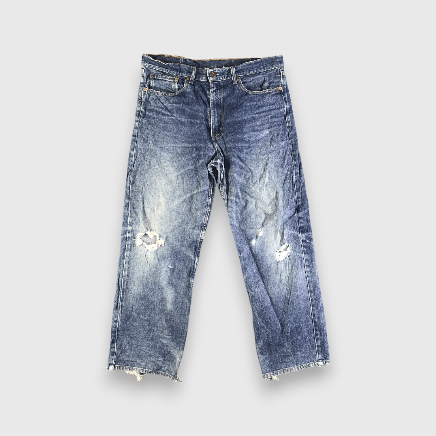 Levi's 90s Vintage Blue Wash Levis Jeans-J4044 Size US 37 - 1 Thumbnail
