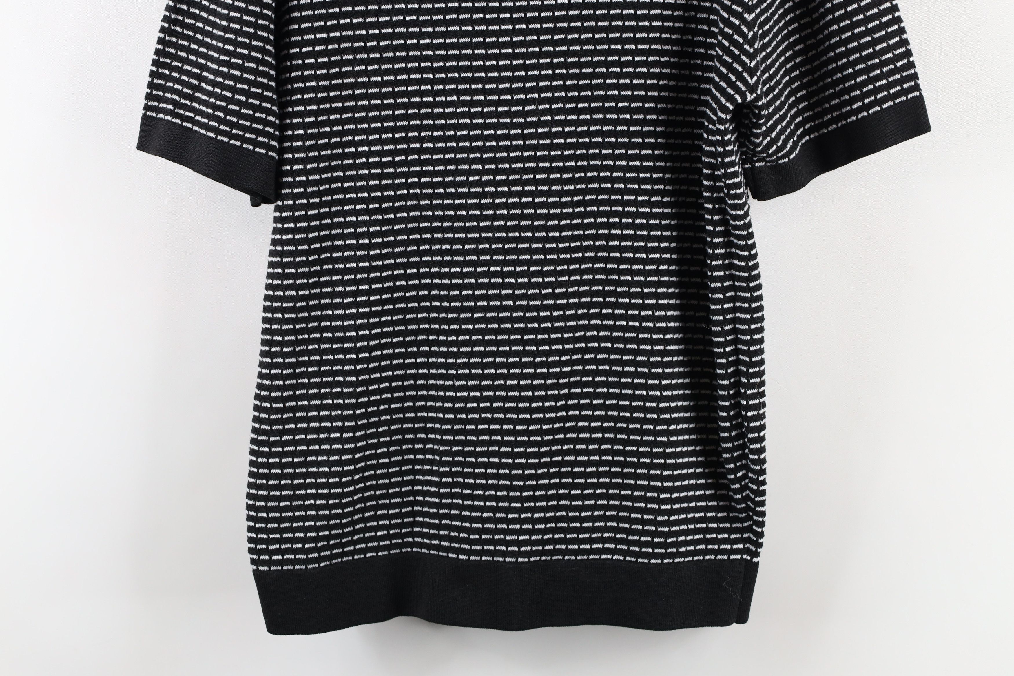 Vintage Vintage Rockabilly Knit Collared Pullover Polo Shirt Black Size US M / EU 48-50 / 2 - 9 Thumbnail