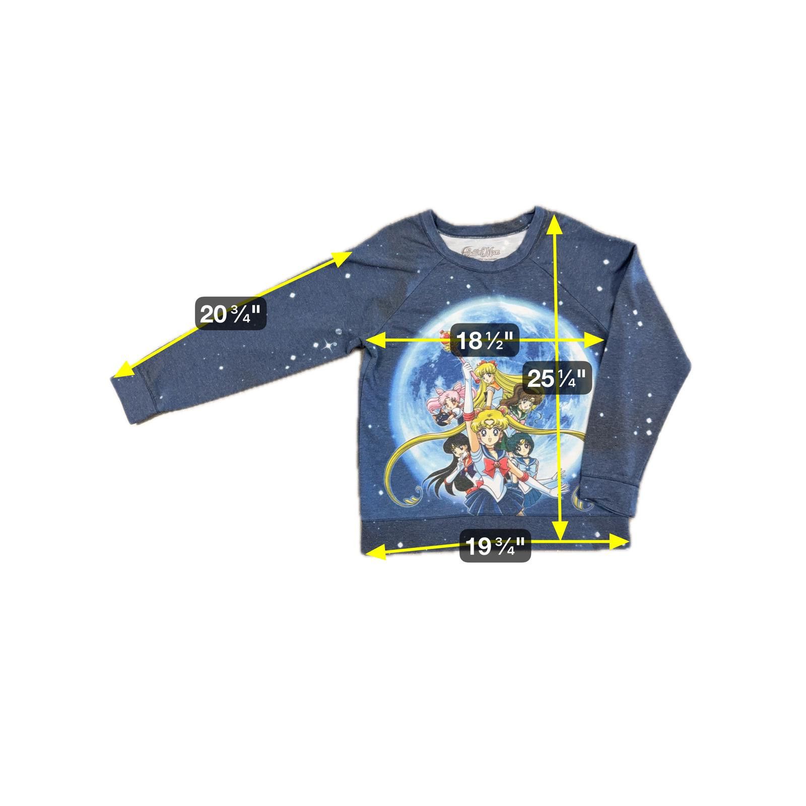 Designer Sailor Moon Crewneck Sweatshirt Youth XL Womens S Size XL / US 12-14 / IT 48-50 - 4 Thumbnail