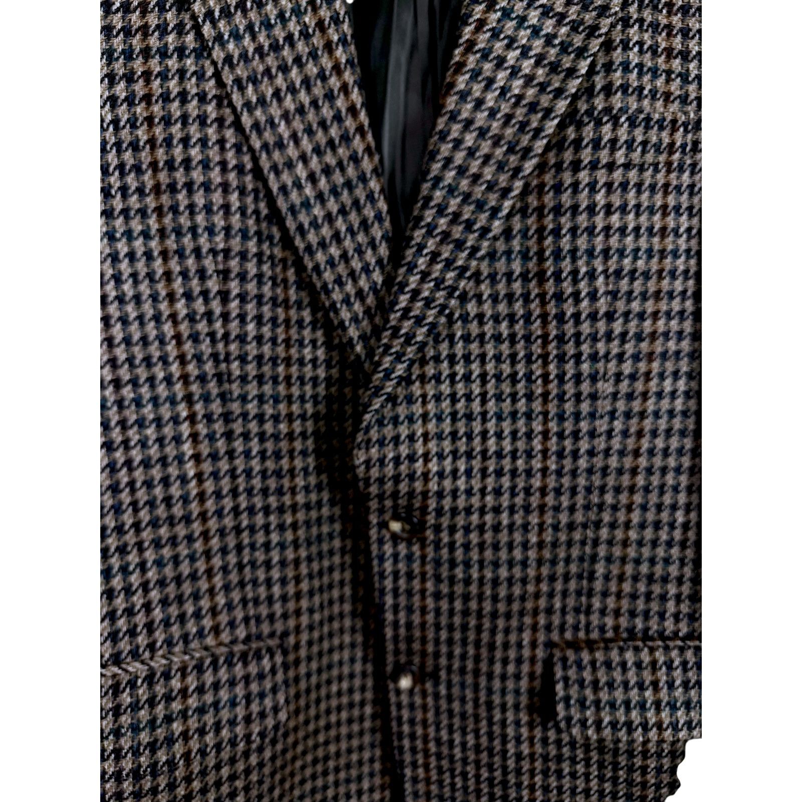 Burberry Vintage Men's Burberrys London 100% Tweed Wool Blazer 42R Size 42R - 6 Thumbnail