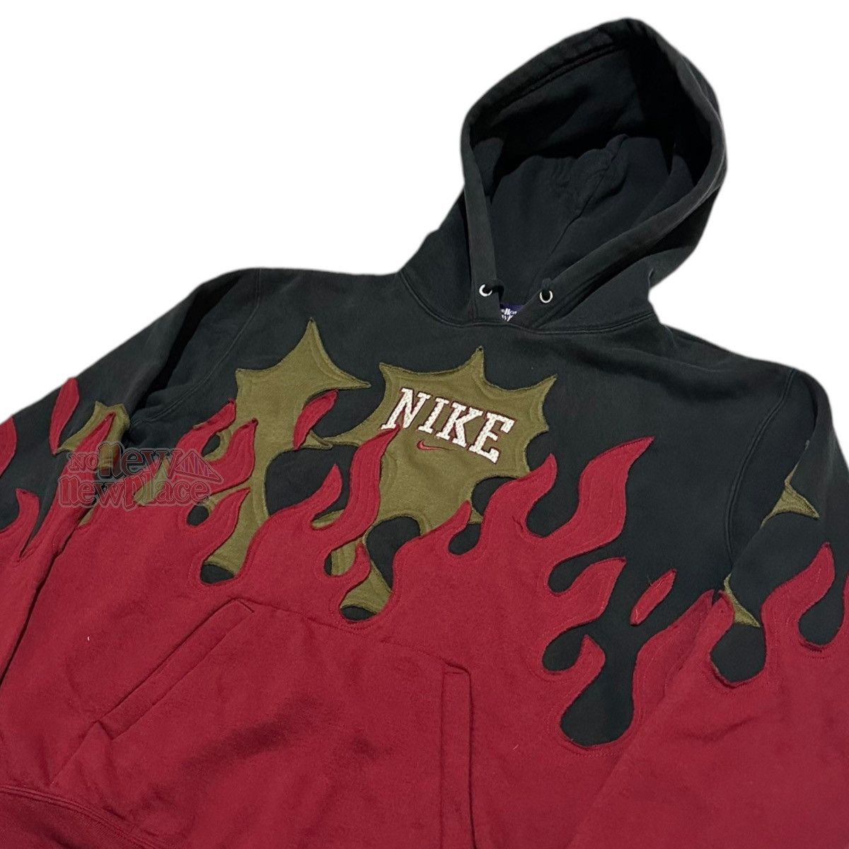 Nike Nike Hoodie Flame Spiky Red Olive “Choso” 583 Size US L / EU 52-54 / 3 - 8 Thumbnail