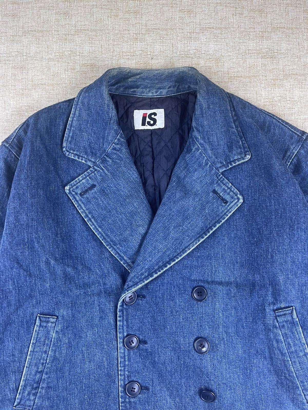 Issey Miyake × Vintage VTG ISSEY MIYAKE (I.S) Tsumori Chisato Double Breast Denim Size US L / EU 52-54 / 3 - 6 Thumbnail
