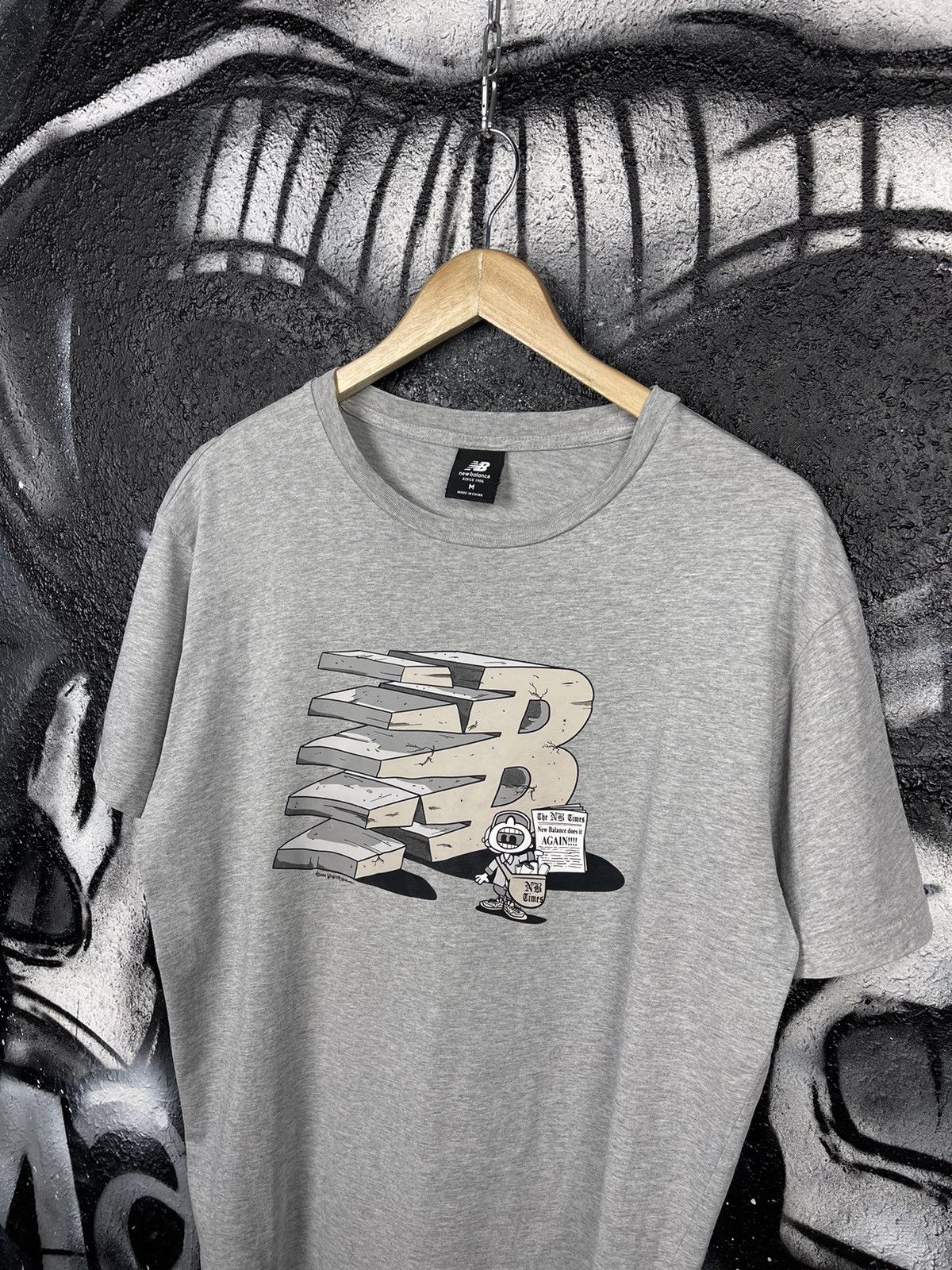 New Balance New Balance X Adam Weaver Front Logo Grey T-Shirt Size M Size US M / EU 48-50 / 2 - 2 Thumbnail