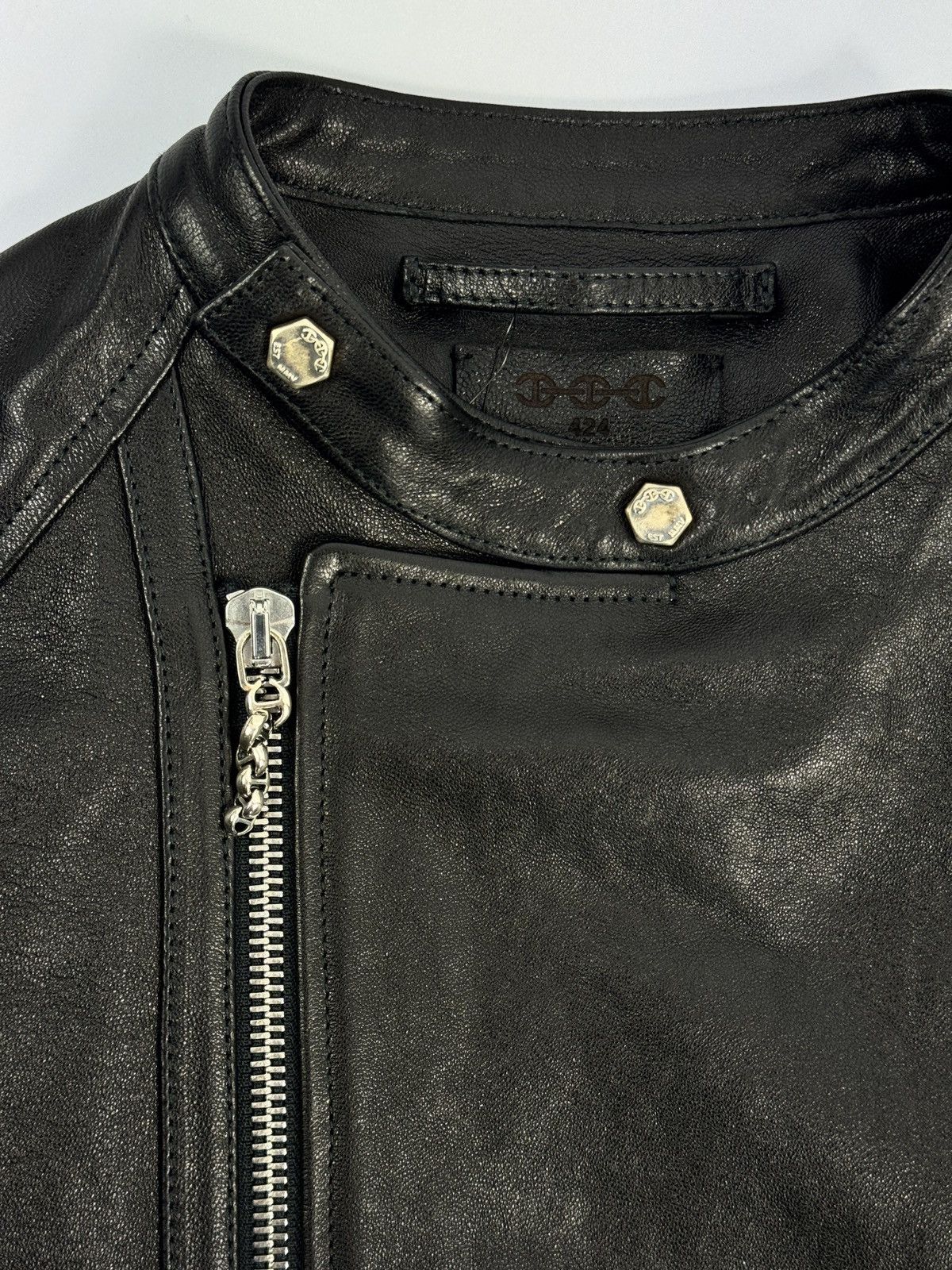 424 × Hoorsenbuhs RACE LEATHER JACKET Size US M / EU 48-50 / 2 - 5 Thumbnail