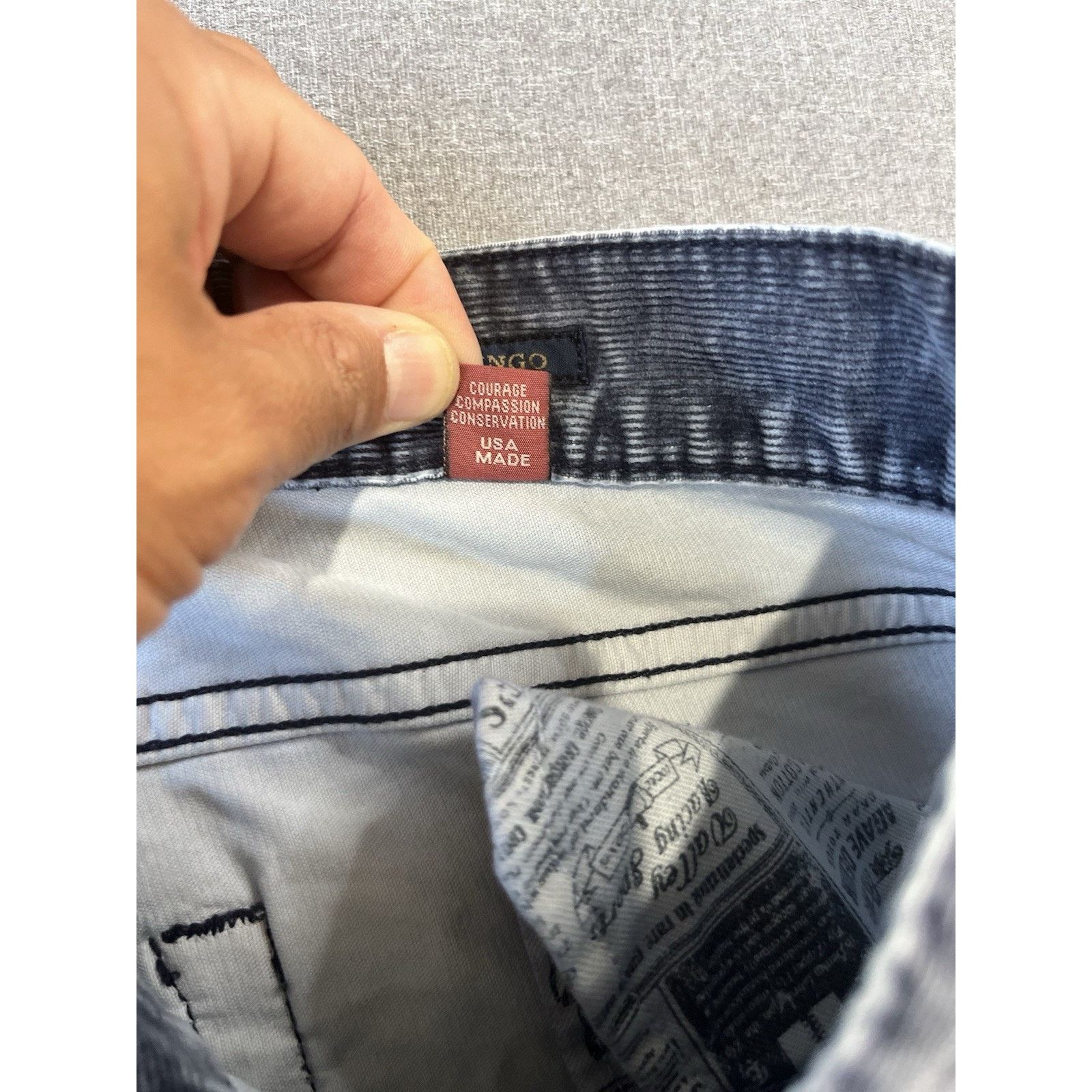 Agave Agave Jeans Mens 36X35 Blue Gringo Tuscan Corduroy Classic Size US 36 / EU 52 - 7 Thumbnail