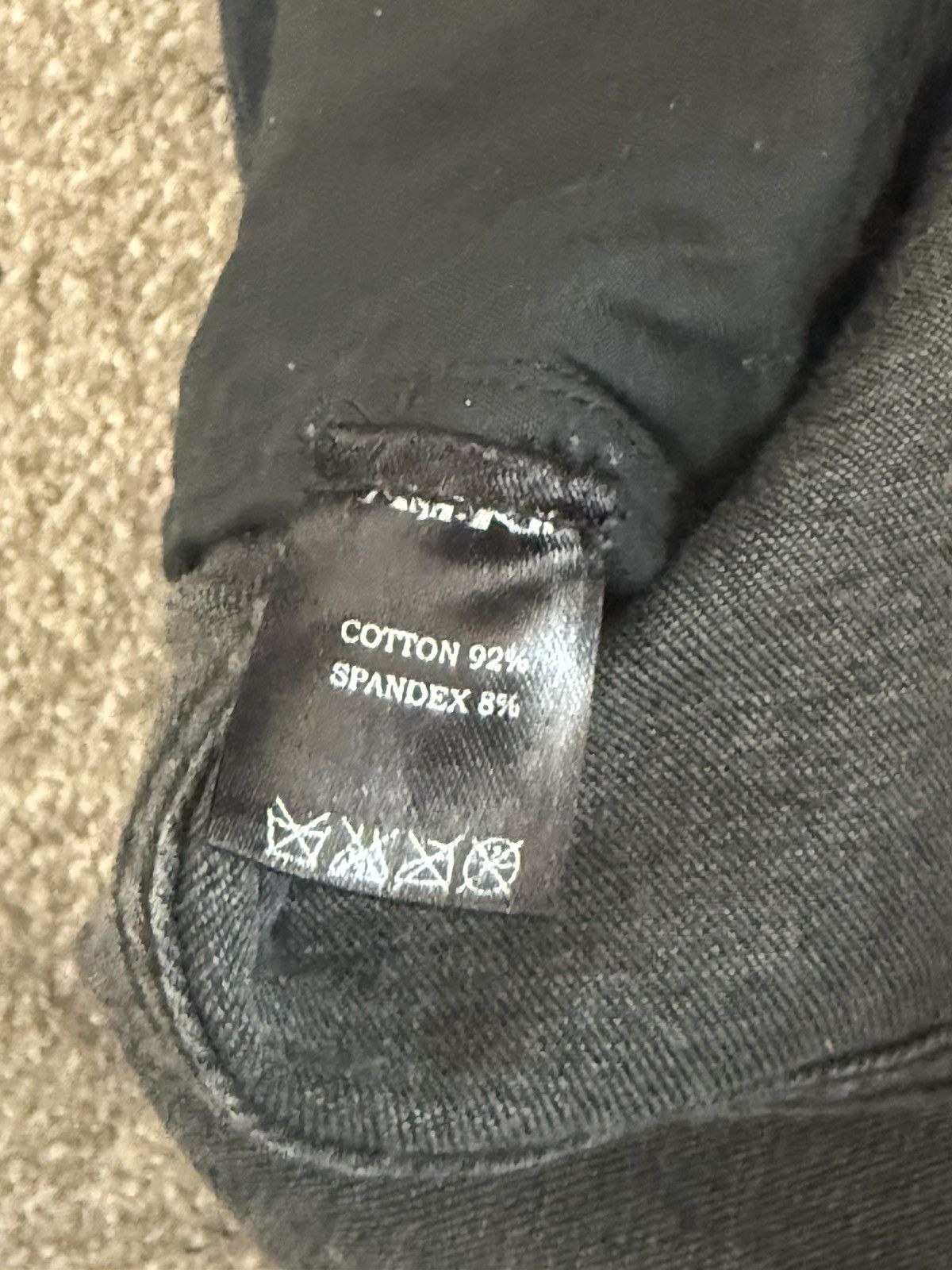 Japanese Brand × KMRii × Vintage kmrii studded crush leather demin pant Size US 28 / EU 44 - 3 Thumbnail