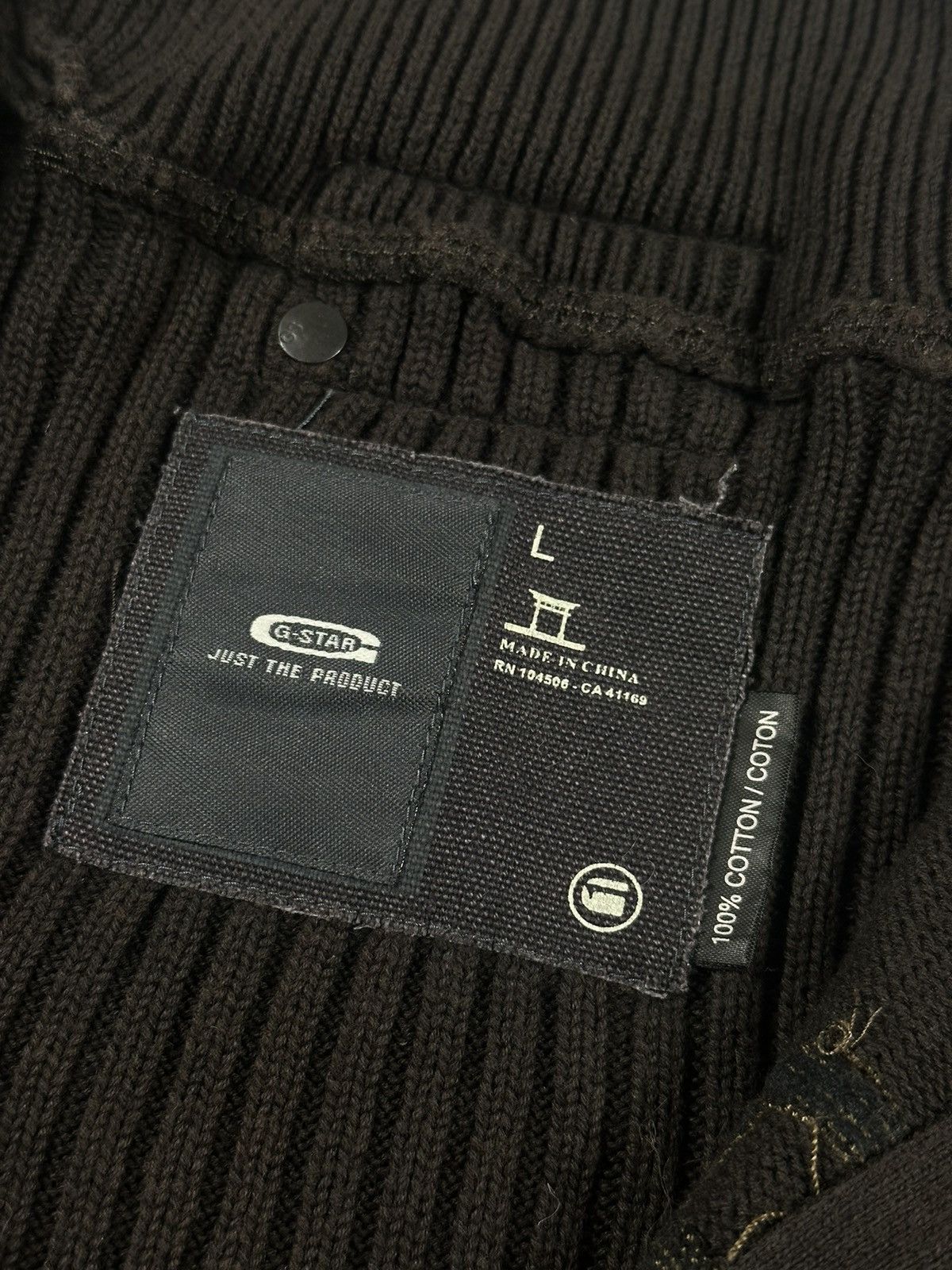 G-Star Vintage G Star Raw Knit Zip Sweater Size US L / EU 52-54 / 3 - 5 Thumbnail