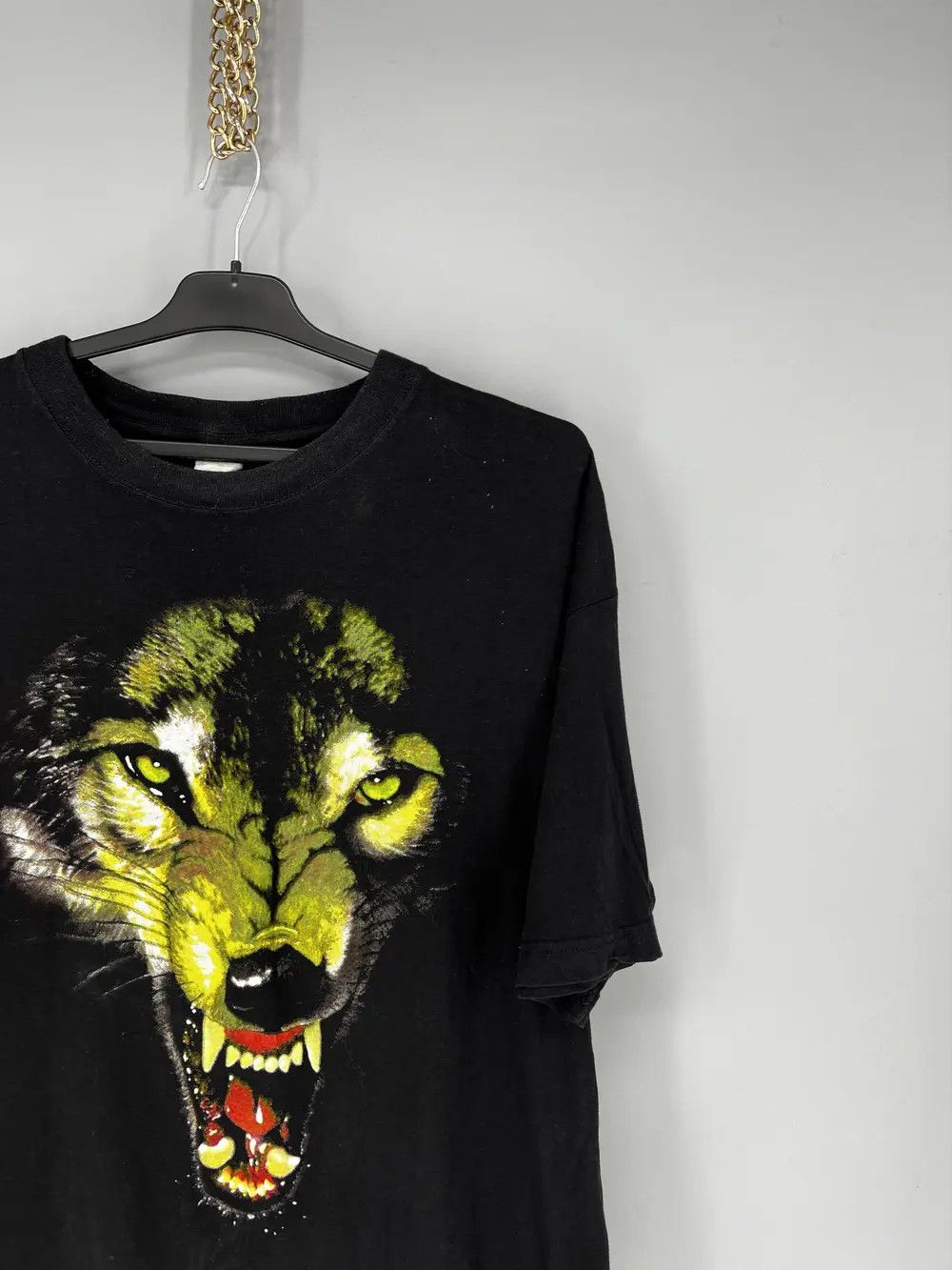 Band Tees Vintage 90s Wolf Face Boxy Fit Tee Toys Rock Size M Size US L / EU 52-54 / 3 - 5 Thumbnail