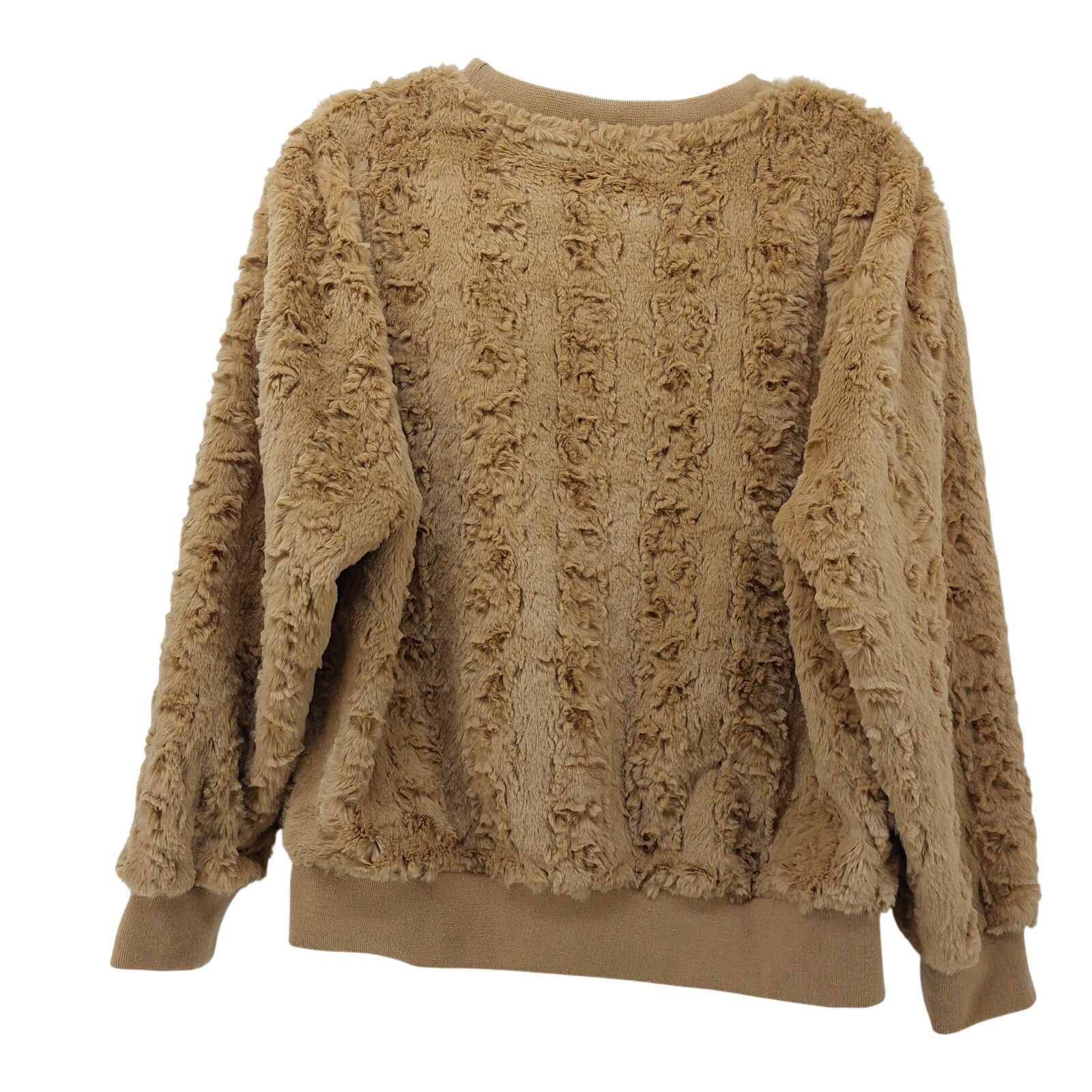 dylan Dylan Faux Fur Pullover Sweater Brown Women Sz M Size M / US 6-8 / IT 42-44 - 2 Thumbnail