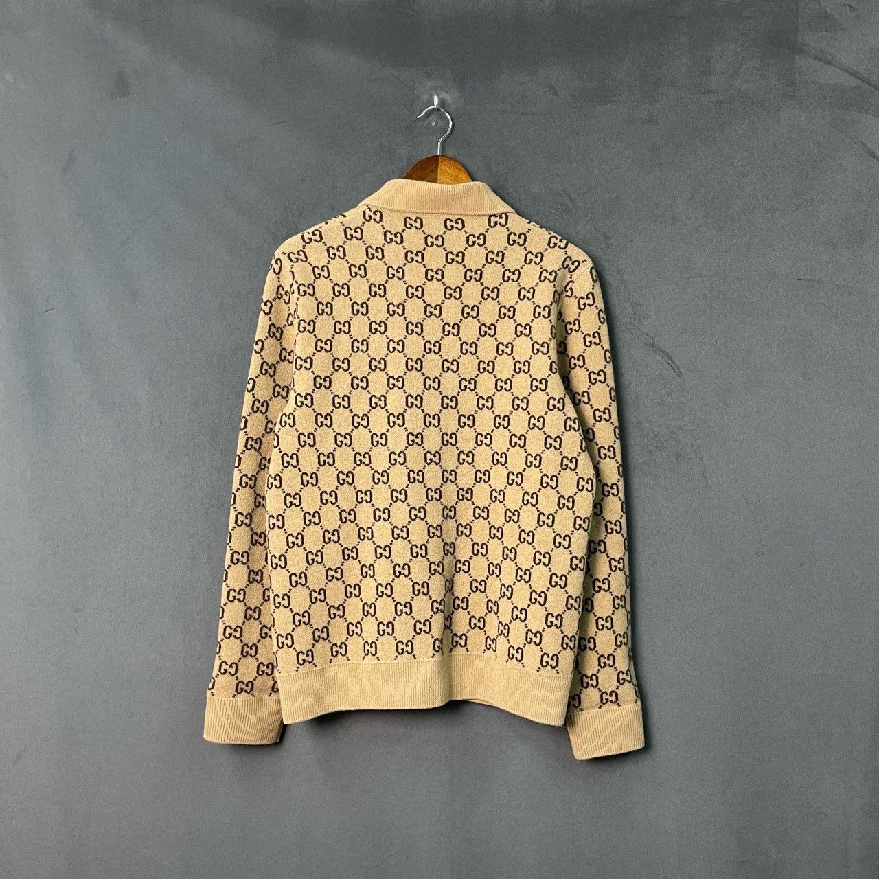 Gucci Gucci Brown old flower full print cardigan sweater 2501-Nex Size US XS / EU 42 / 0 - 2 Thumbnail