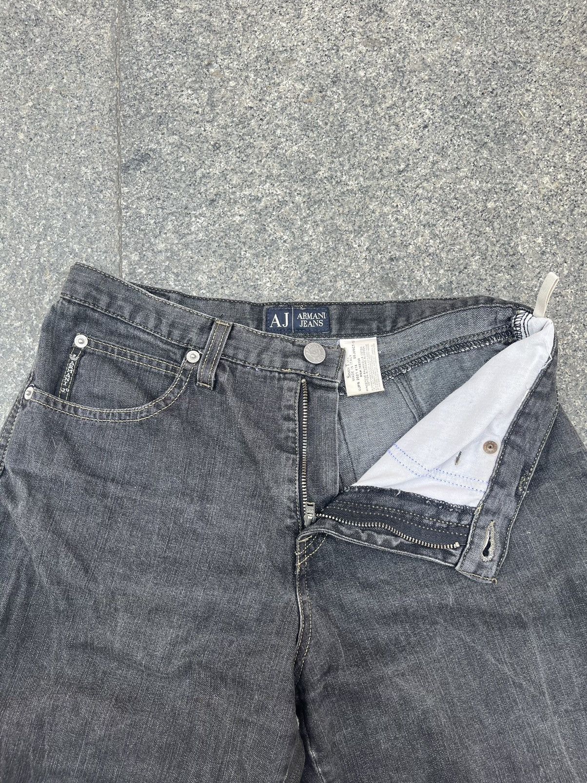 Emporio Armani Emporio Armani Jeans Slim Fit Stretch Denim Size 29 Black Size US 29 - 8 Thumbnail