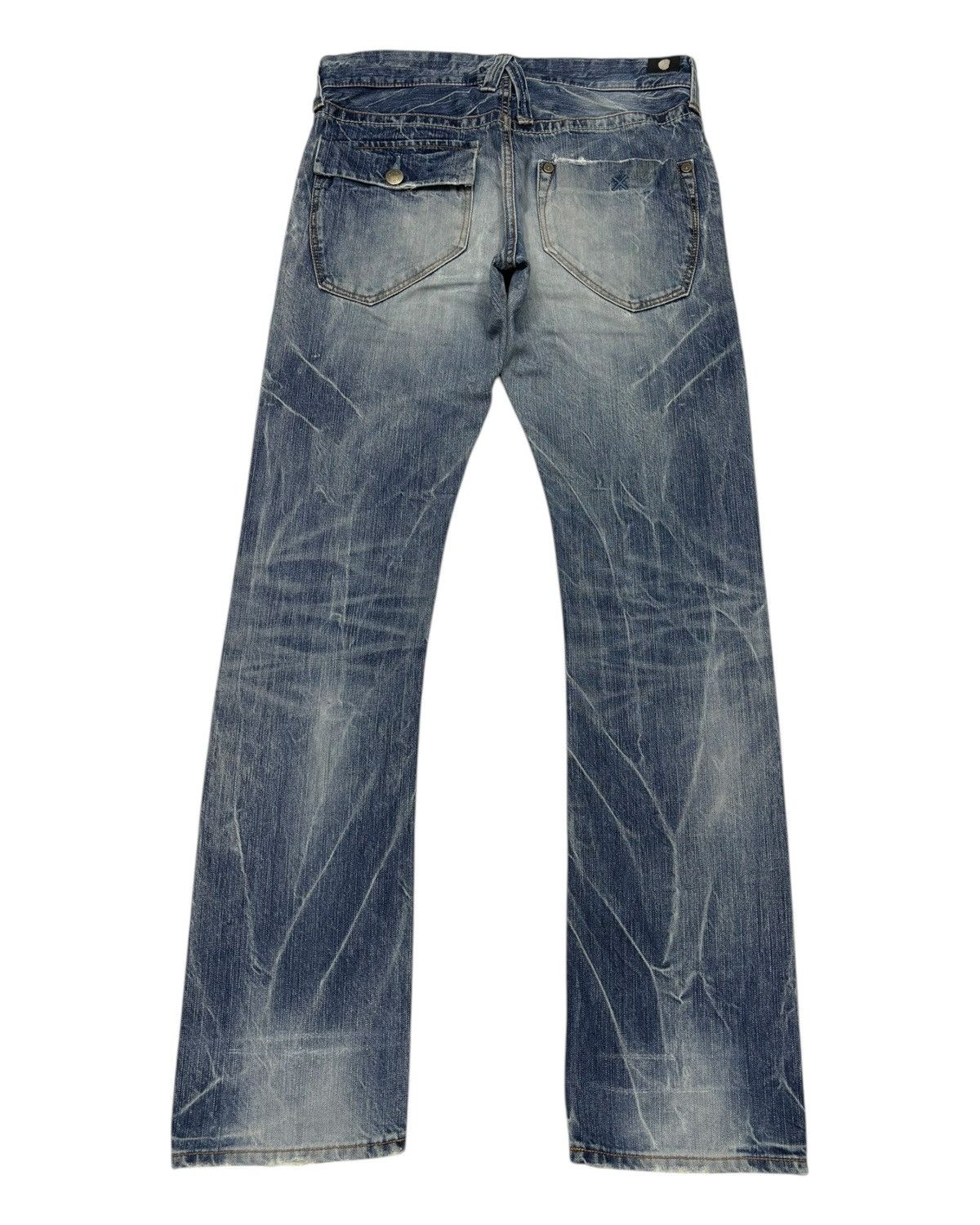 Hysteric Glamour × Japanese Brand × Kapital 🔥BLUE WAY Distressed Denim Union Made Ripped Jeans Size US 32 / EU 48 - 2 Thumbnail