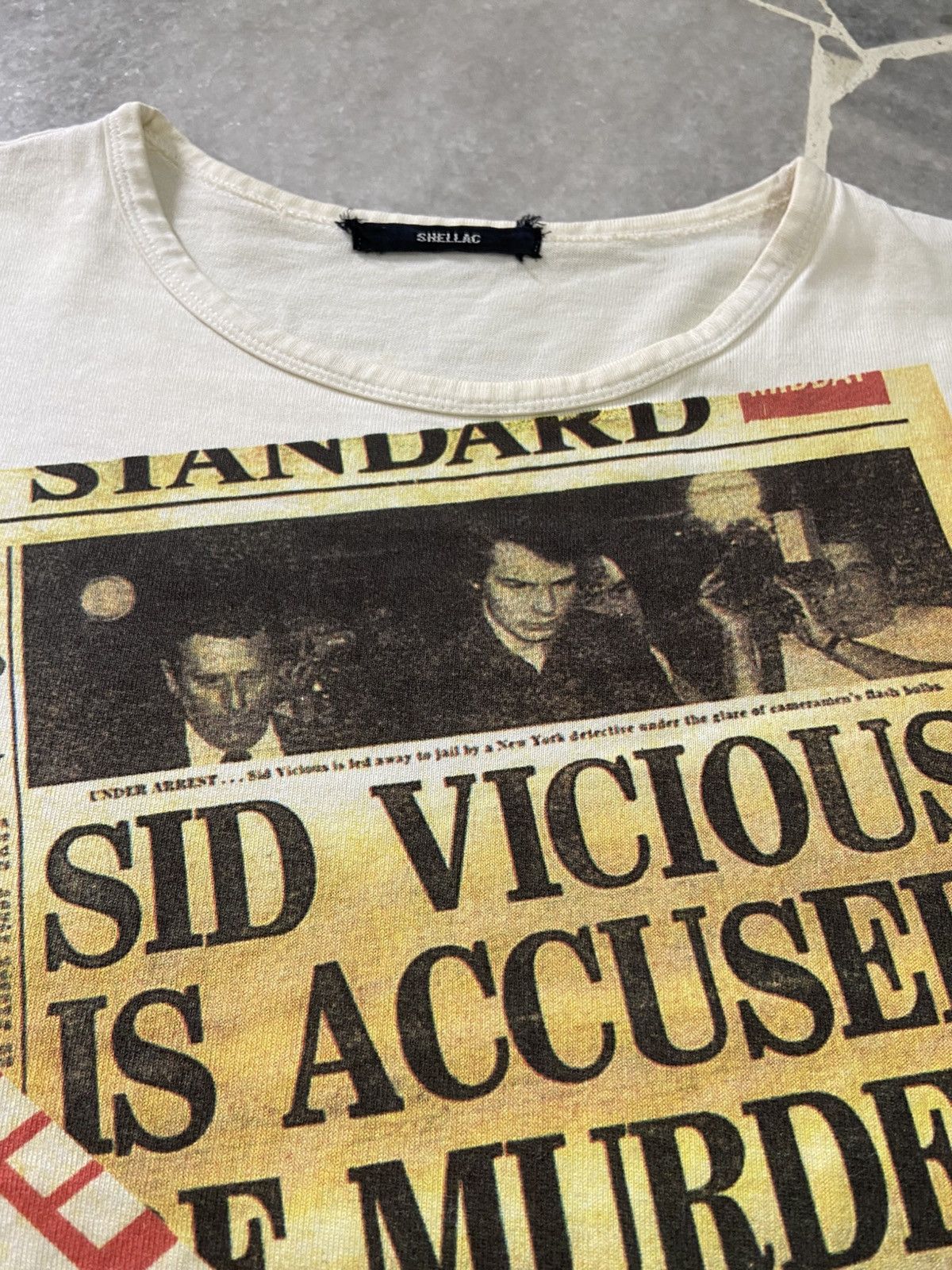 Band Tees Vintage Shellac Sid Vicious 90s Sex Pistols Tee Size US S / EU 44-46 / 1 - 3 Thumbnail