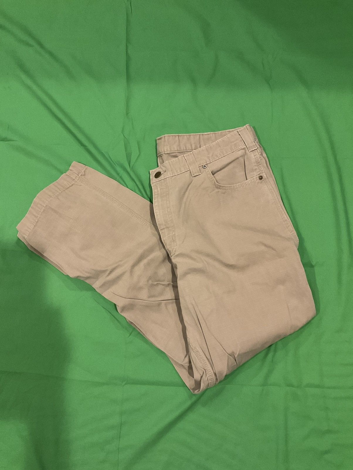 Carhartt × Vintage Vintage Tan Carhartt cargo pants Size US 38 / EU 54 - 1 Thumbnail