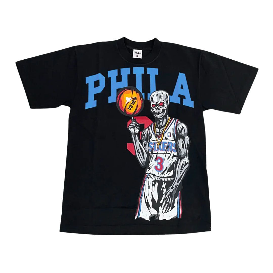 Warren Lotas Philadelphia 76ers Iverson Black Tee Size US M / EU 48-50 / 2 - 1 Thumbnail