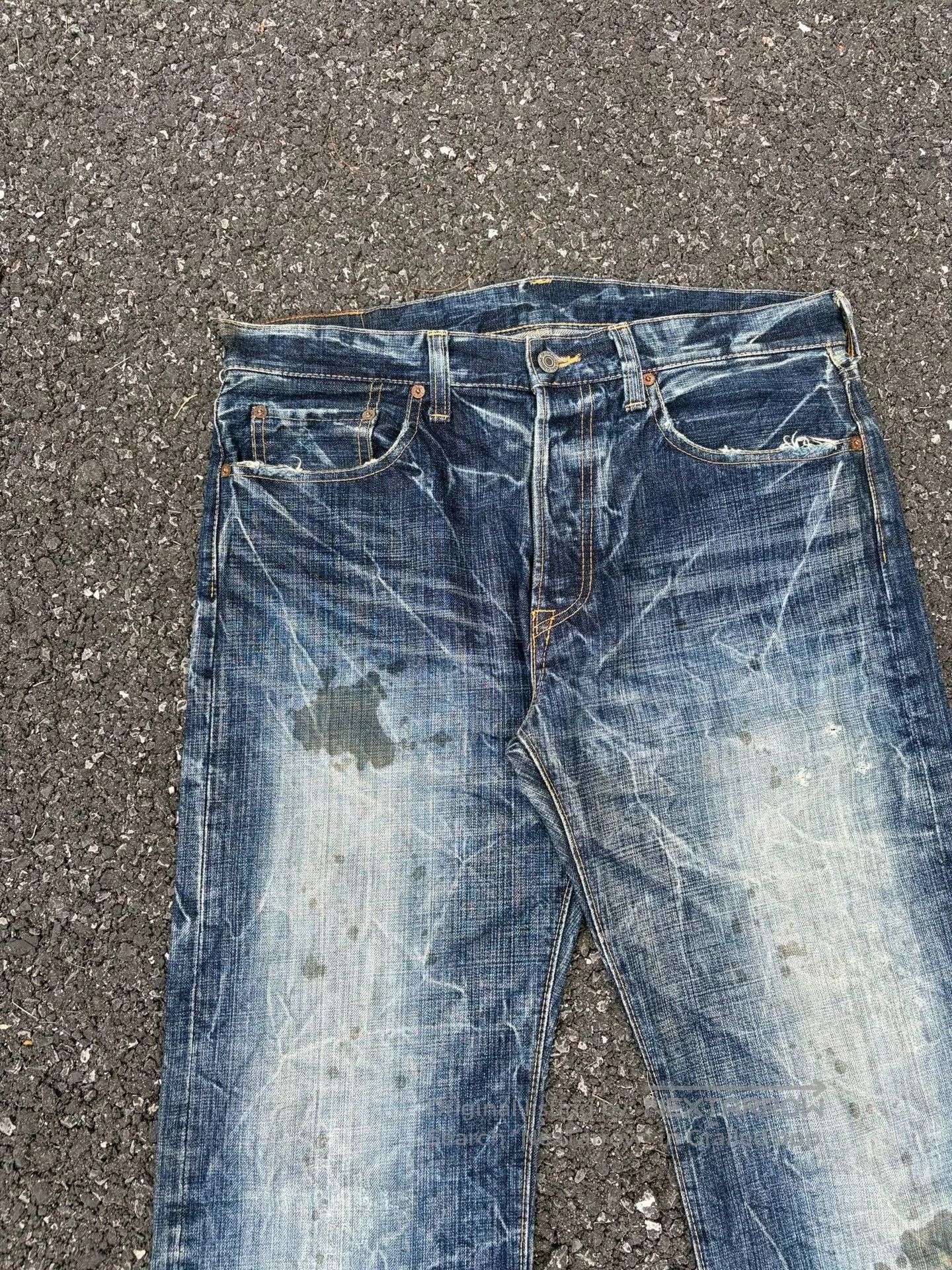Vintage Vintage ETERNAL 00s Washed Blue Jeans. Size US 35 - 3 Thumbnail