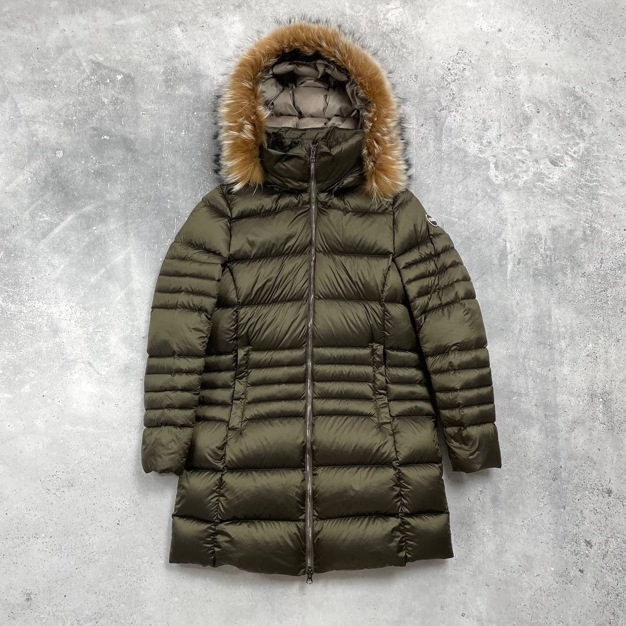 Colmar Mid-Length Down Jacket Women's With Hood And Fur Trim