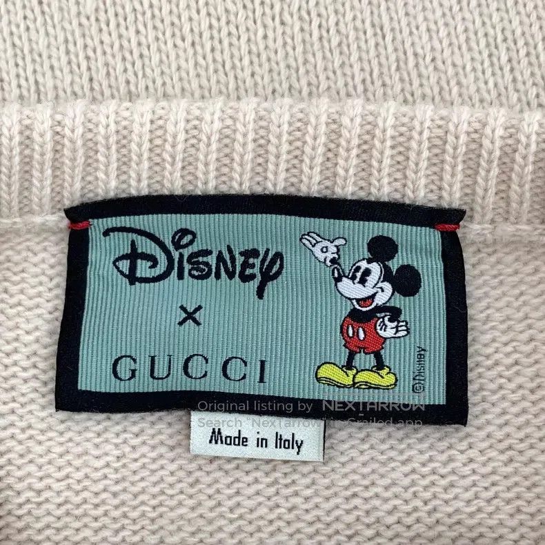 Gucci Gucci Khaki Mickey Mouse inlaid wool round-neck long-sleev Size S / US 4 / IT 40 - 5 Thumbnail