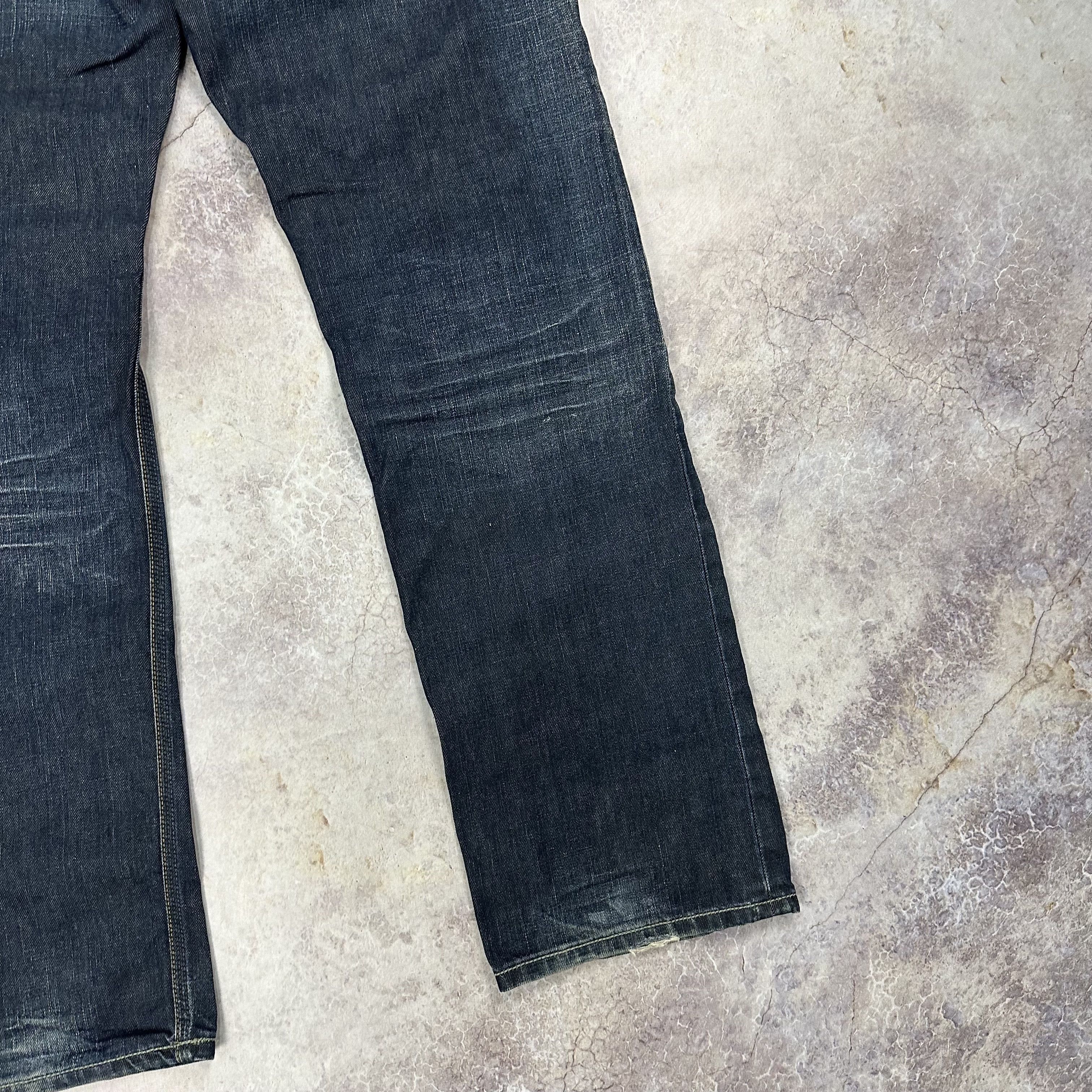 Diesel × Vintage VINTAGE Y2K DIESEL YARIK LOGO DISTRESSED JEANS 33x32 Size US 36 / EU 52 - 7 Thumbnail