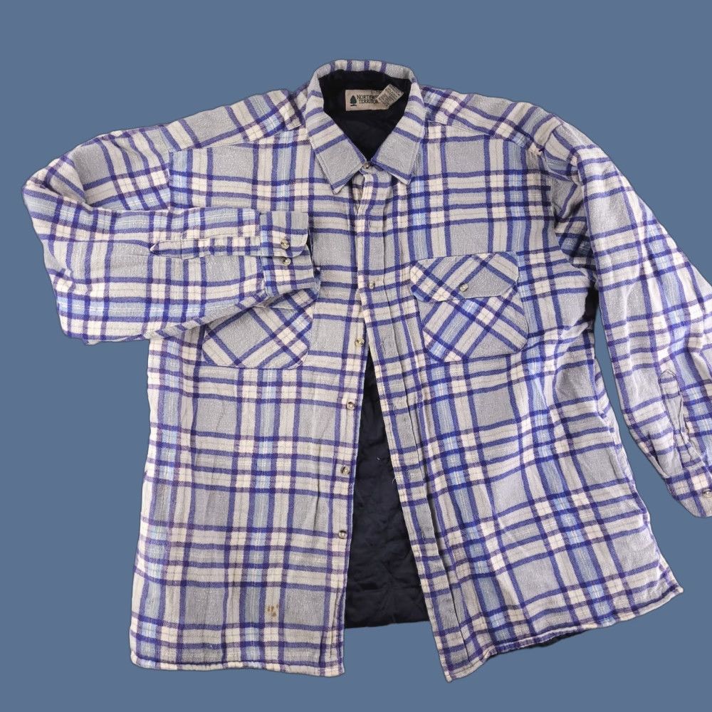 Vintage VINTAGE Northwest Territory Mens Large Chore Work Insulated Flannel Quilted Size US L / EU 52-54 / 3 - 1 Thumbnail