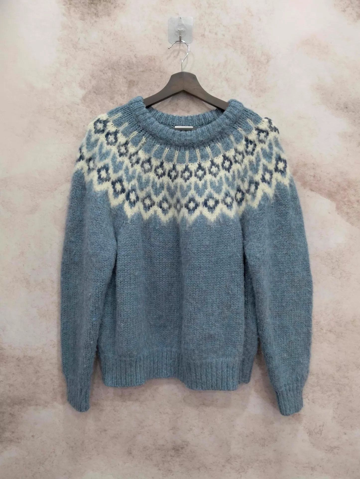 Celine Celine blue Fair Isle sweater XS Size XS / US 0-2 / IT 36-38 - 1 Thumbnail