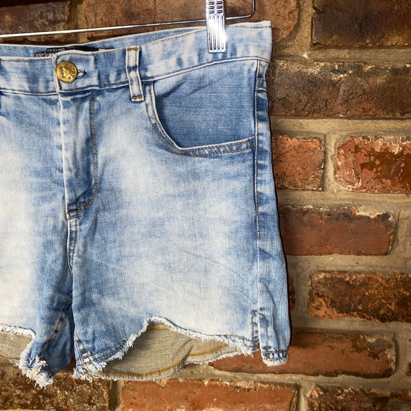 Other Payota Acid Wash Blue Denim Cut-Off Jean Shorts Size 0 Size 25" / US 0 / IT 36 - 2 Thumbnail