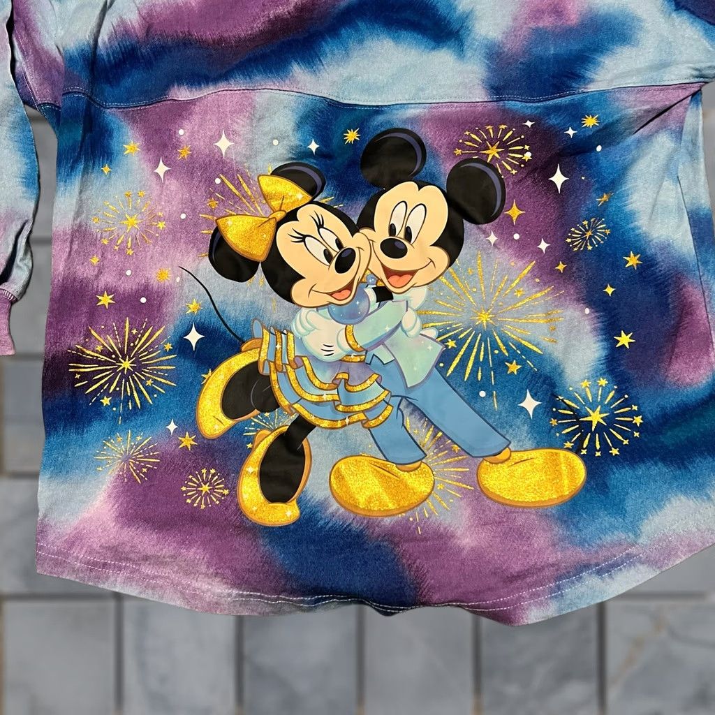 Disney Walt Disney Shirt Womens XS World 50th Anniv. Grand Finale Tie Dye Spirit Jersey Size XS / US 0-2 / IT 36-38 - 1 Thumbnail