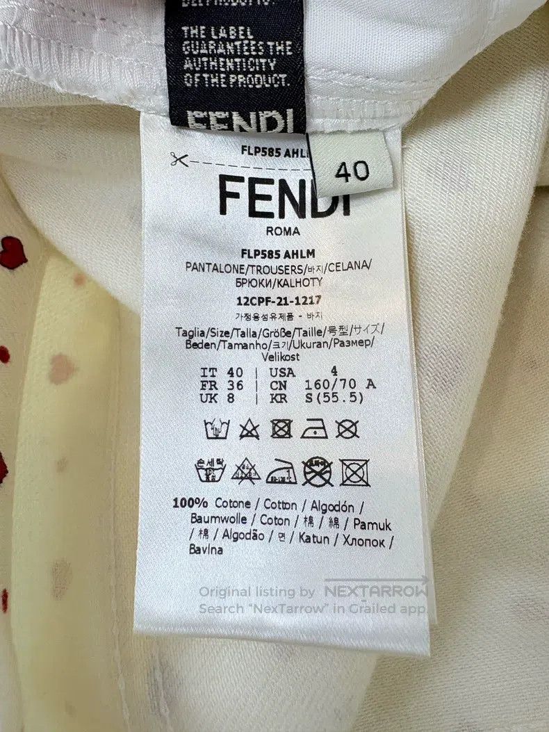 Fendi Fendi Heart Logo Embellished Denim Pants Size 26" / US 2 / IT 38 - 6 Thumbnail