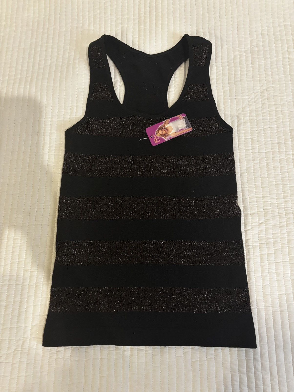 Other Black & gold Tank Top.wt922 Size XS / US 0-2 / IT 36-38 - 1 Thumbnail