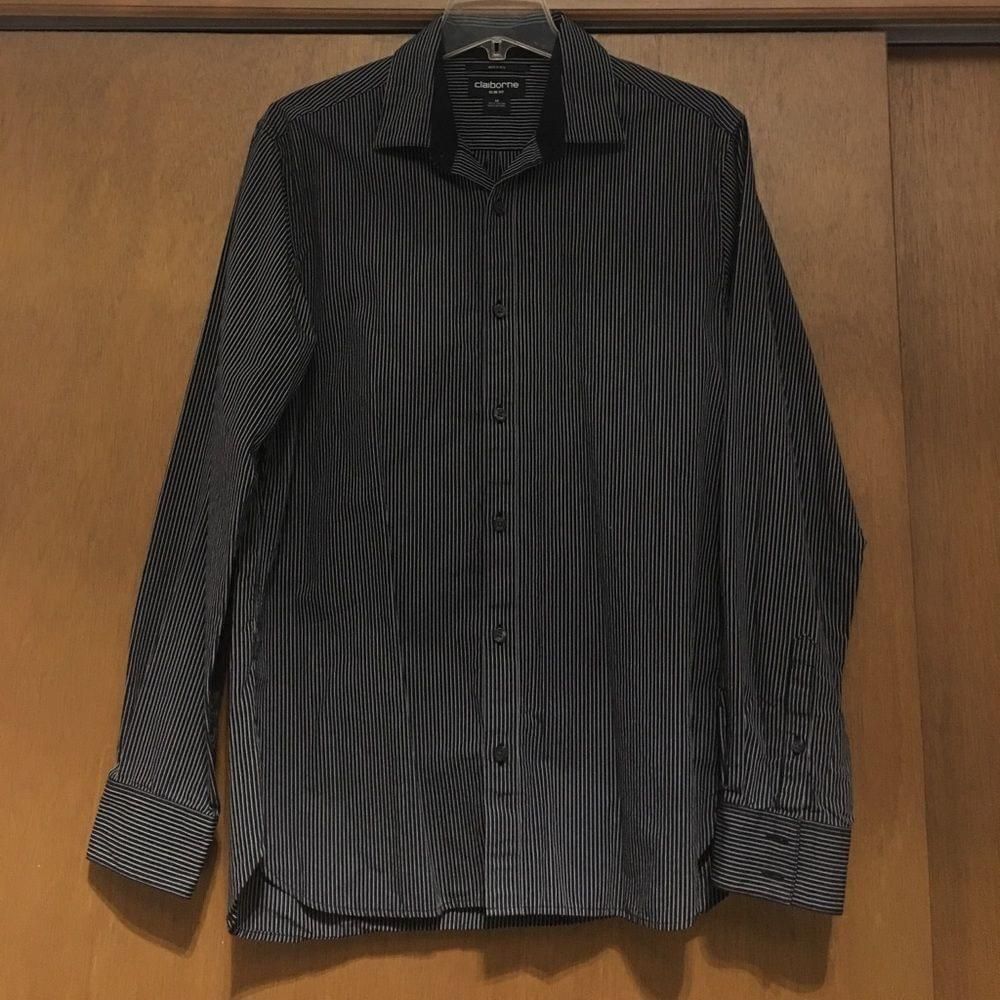 Liz Claiborne Men’s Claiborne Button Down Shirt Size US M / EU 48-50 / 2 - 1 Thumbnail